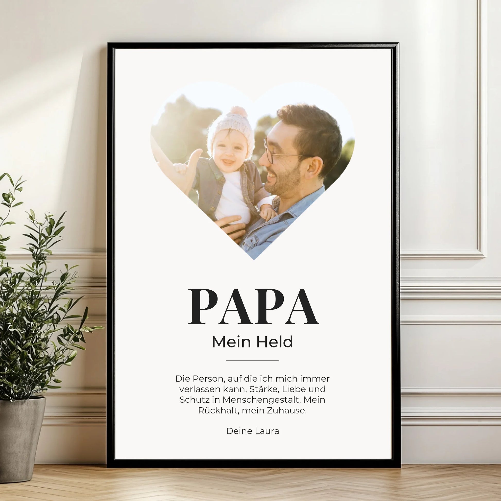 Mockup Poster Wand Pflanze