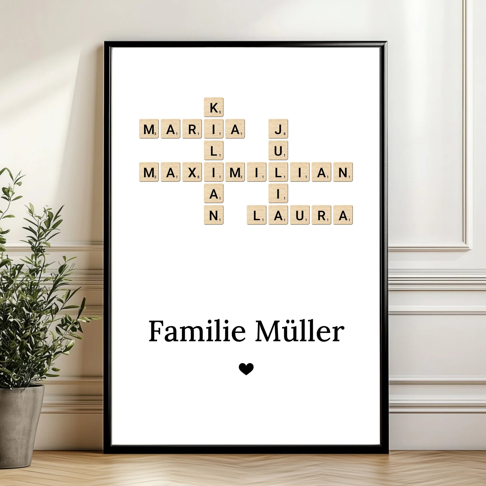 Mockup Poster Wand Pflanze