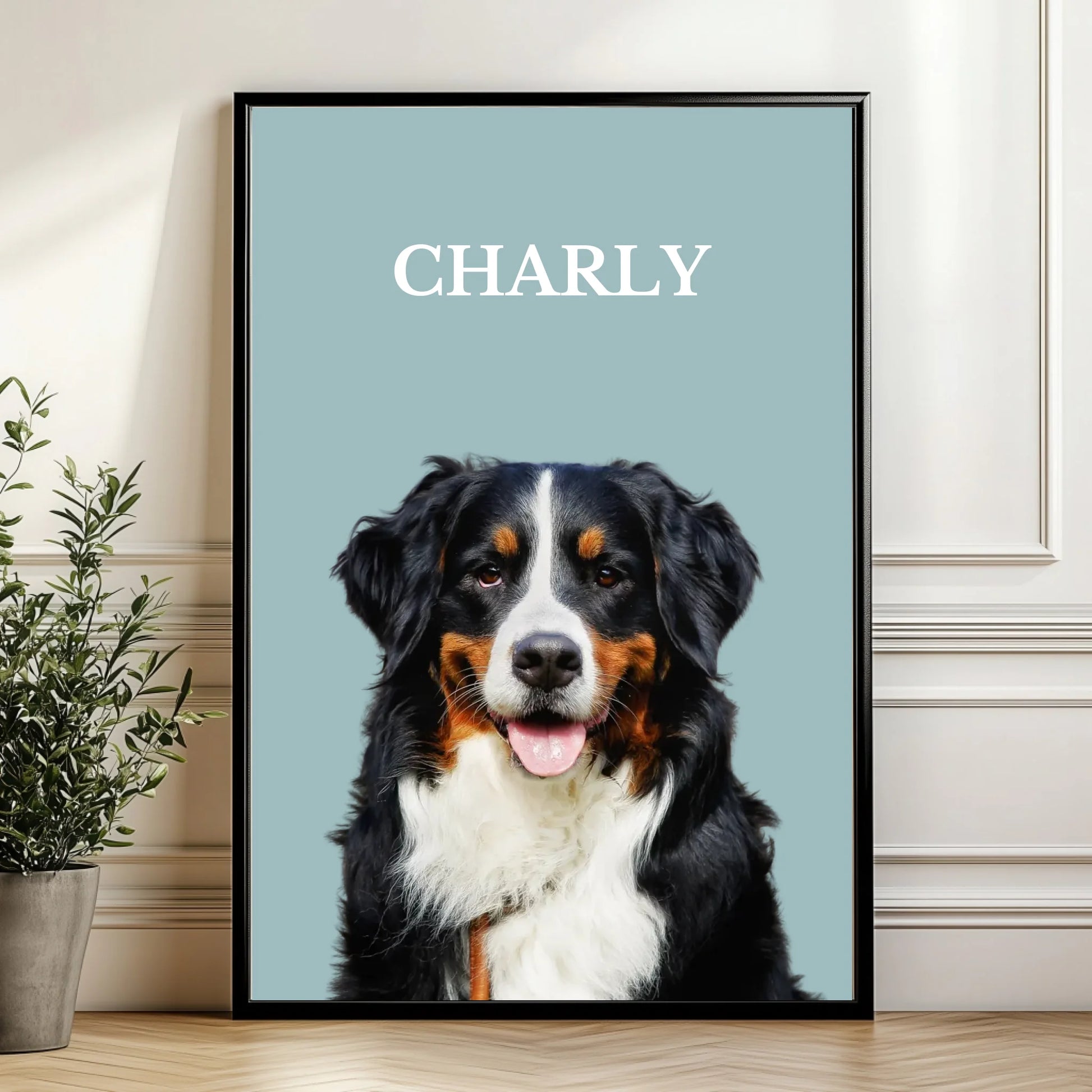 Mockup Poster Wand Pflanze