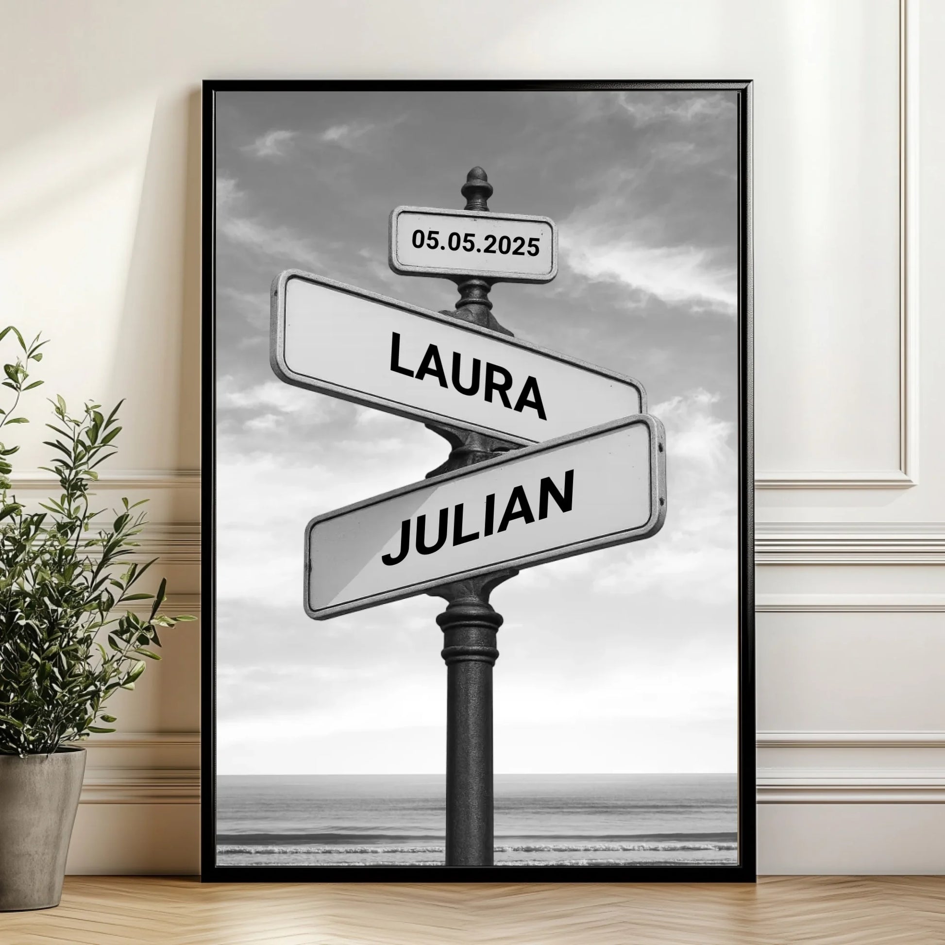 Mockup Poster Wand Pflanze