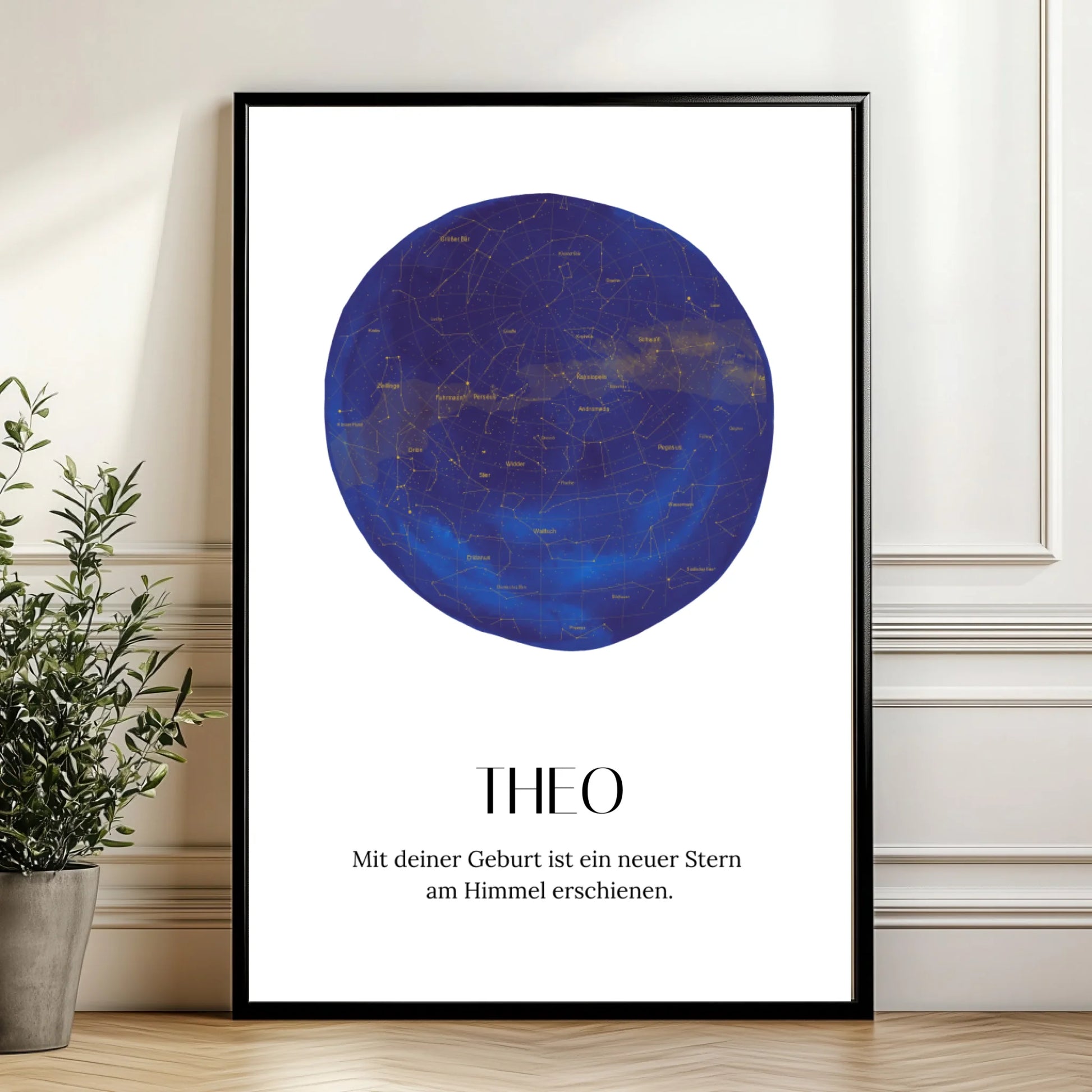 Mockup Poster Wand Pflanze