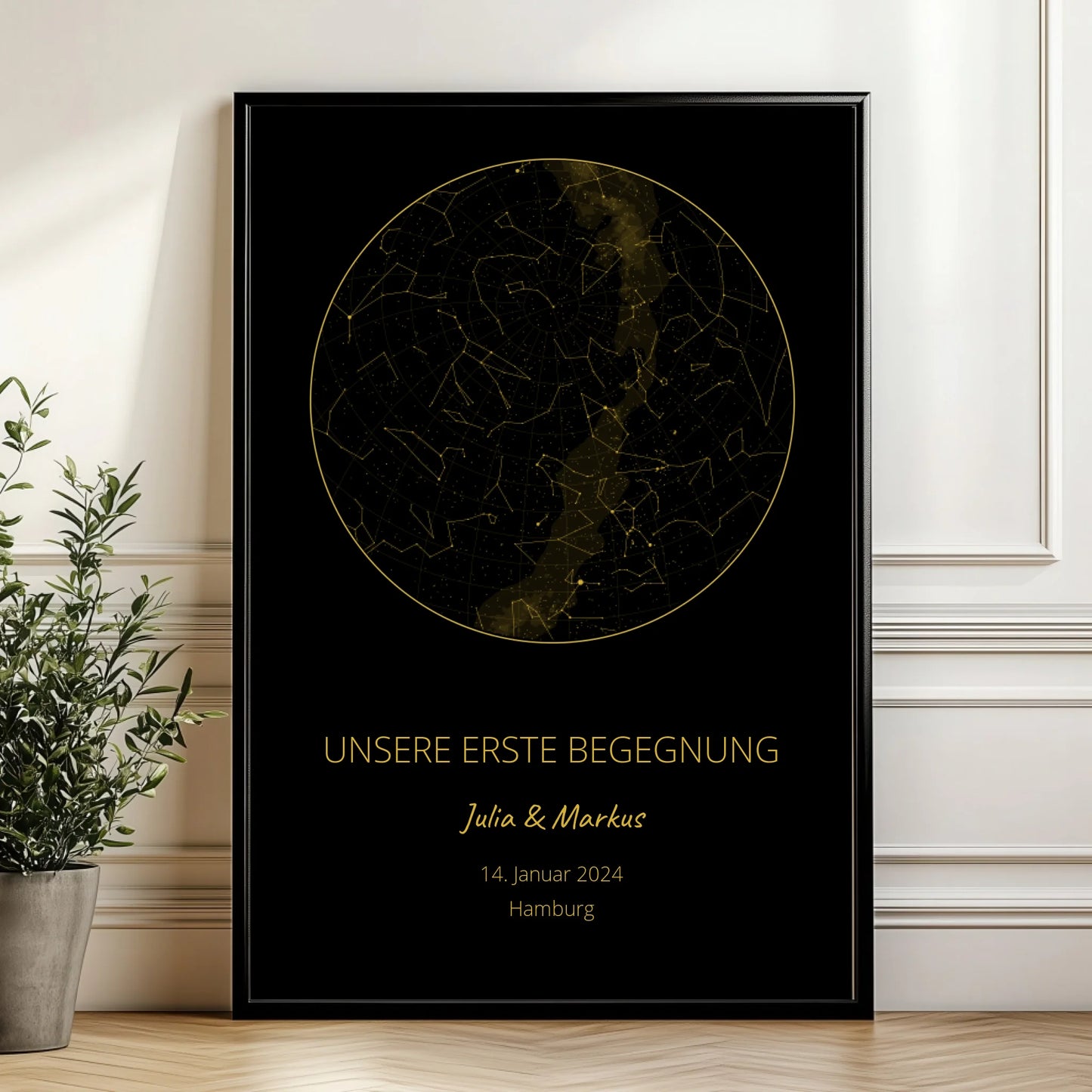 Mockup Poster Wand Pflanze