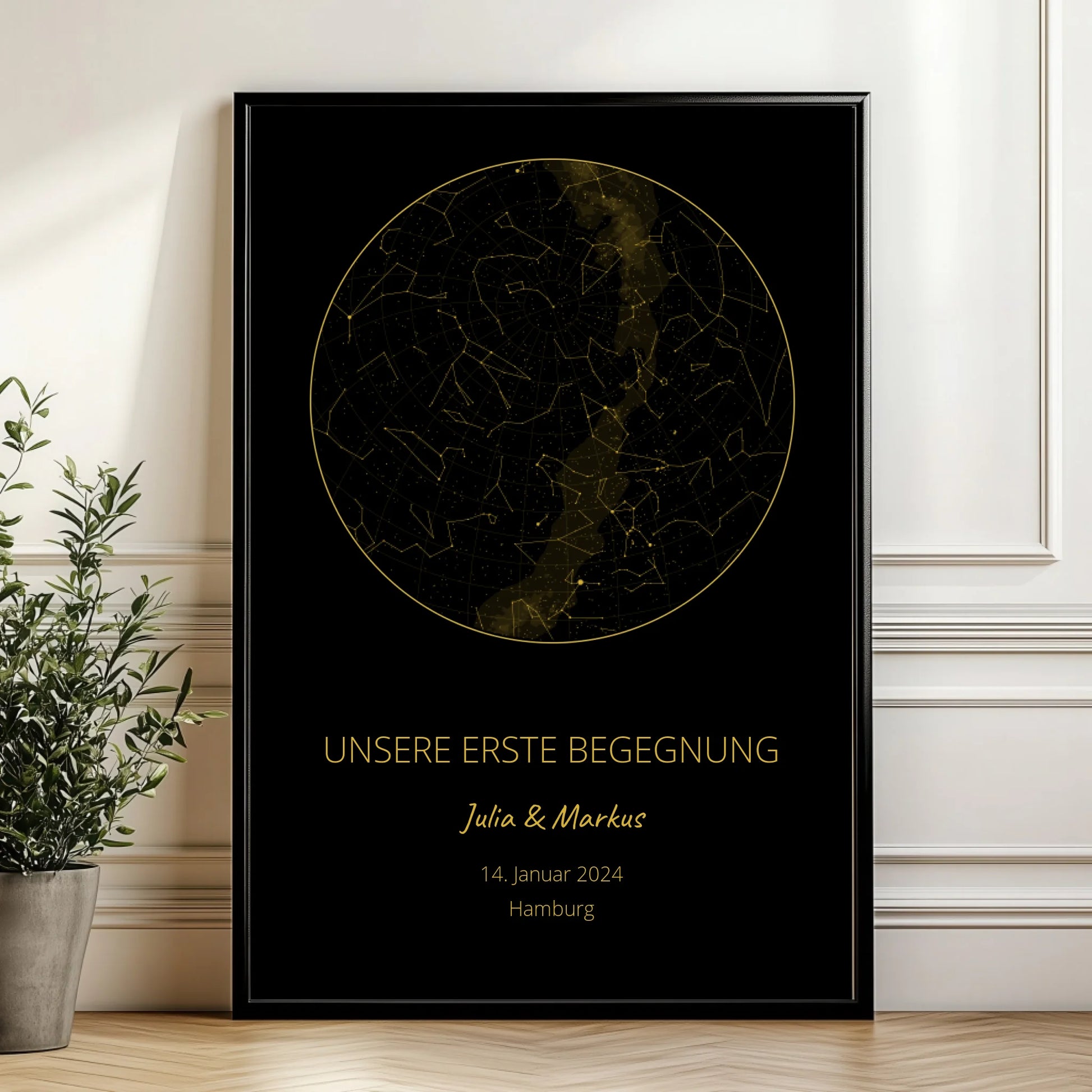 Mockup Poster Wand Pflanze