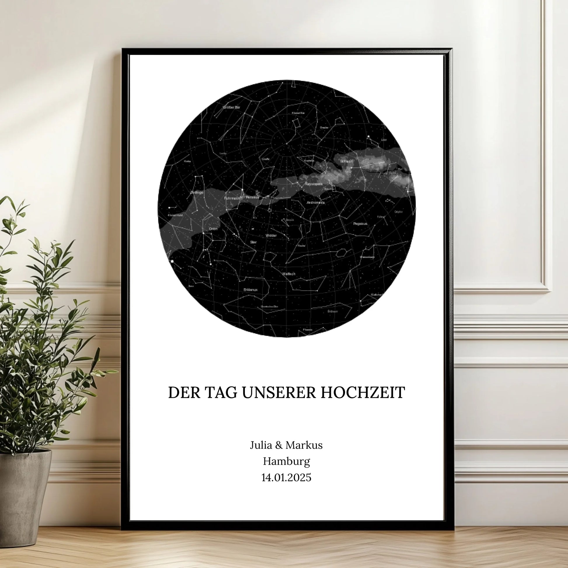 Mockup Poster Wand Pflanze