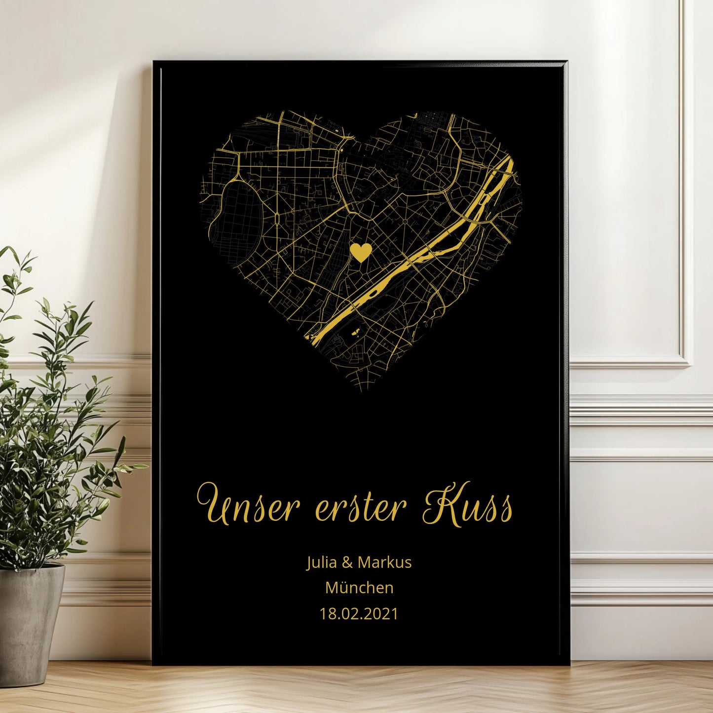 Mockup Poster Wand Pflanze