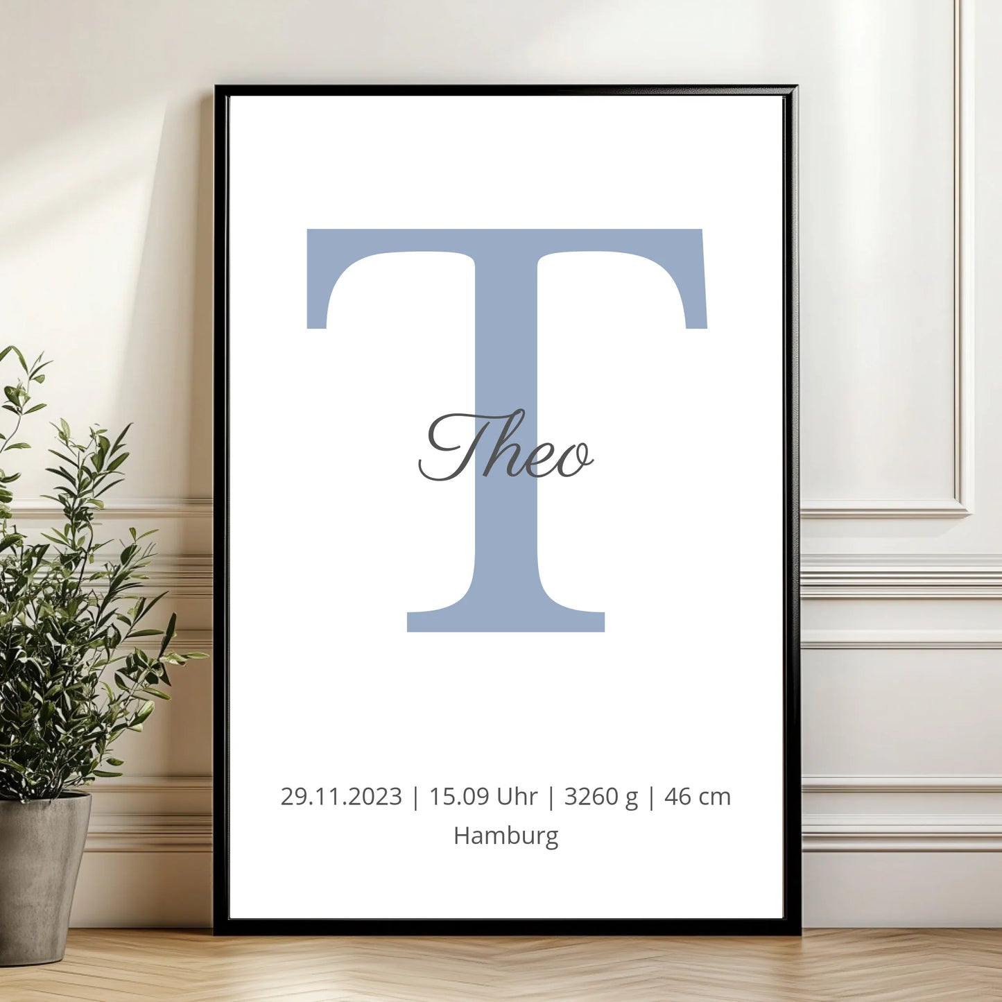Mockup Poster Wand Pflanze