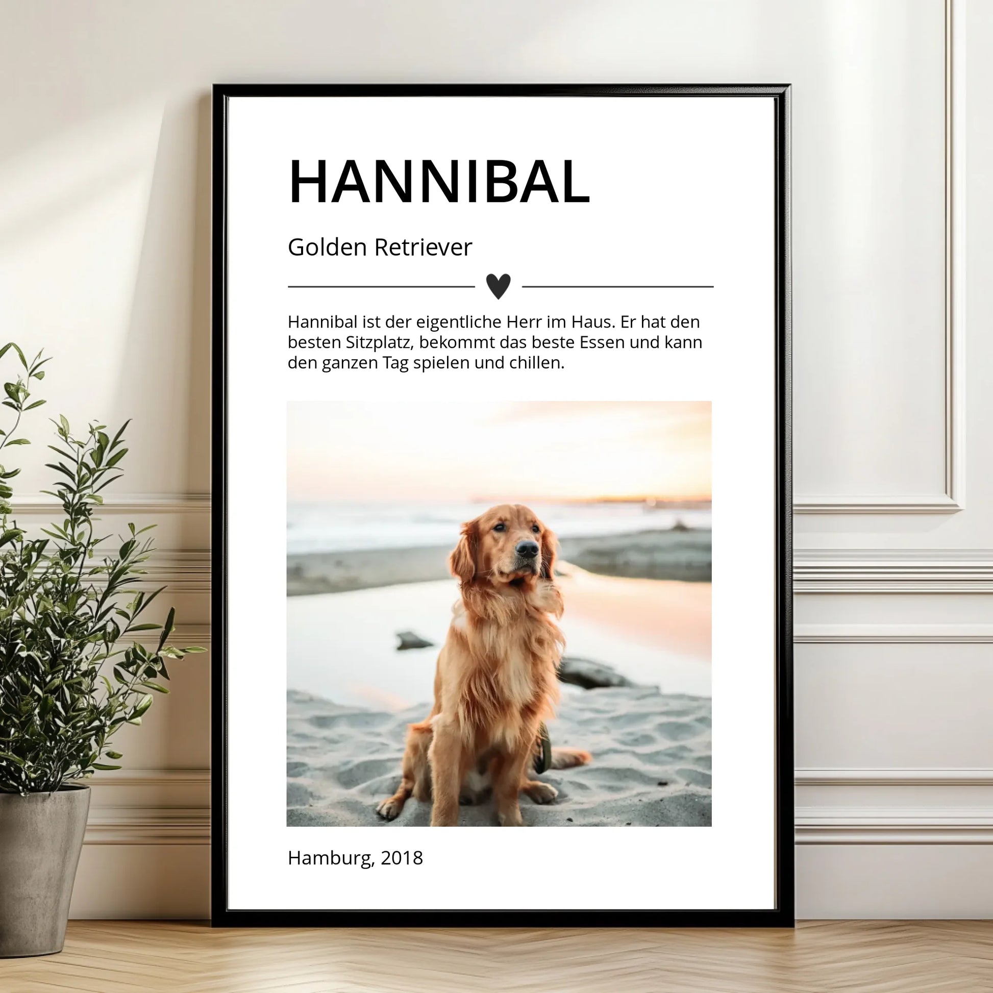 Mockup Poster Wand Pflanze