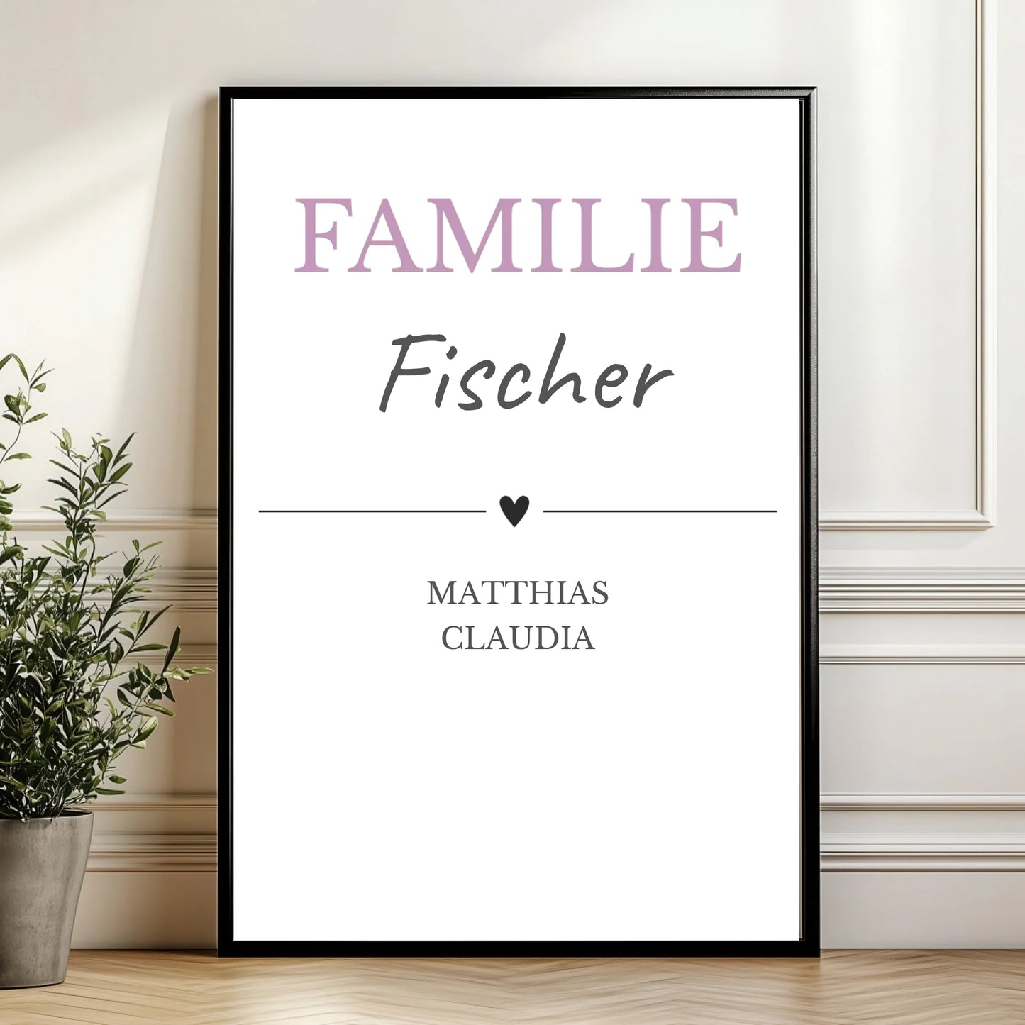 Mockup Poster Wand Pflanze