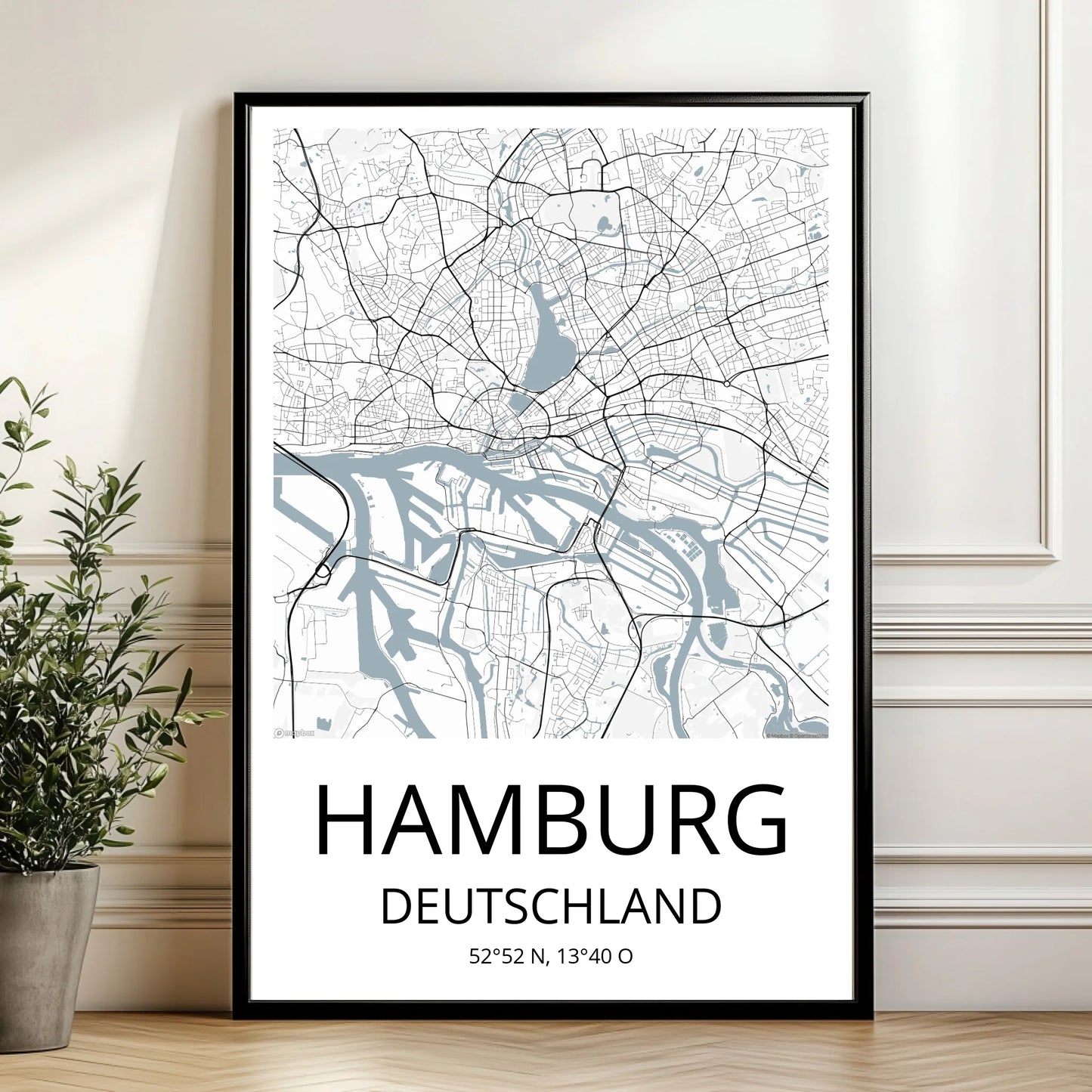 Mockup Poster Wand Pflanze