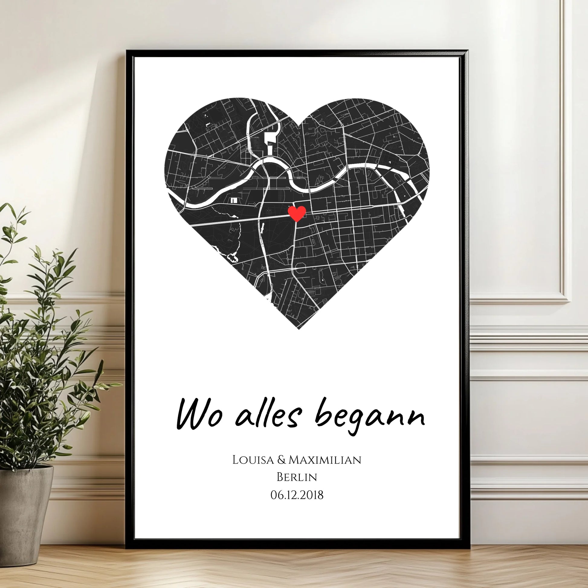 Mockup Poster Wand Pflanze