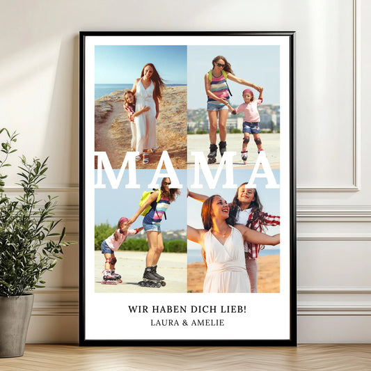 Mockup Poster Wand Pflanze