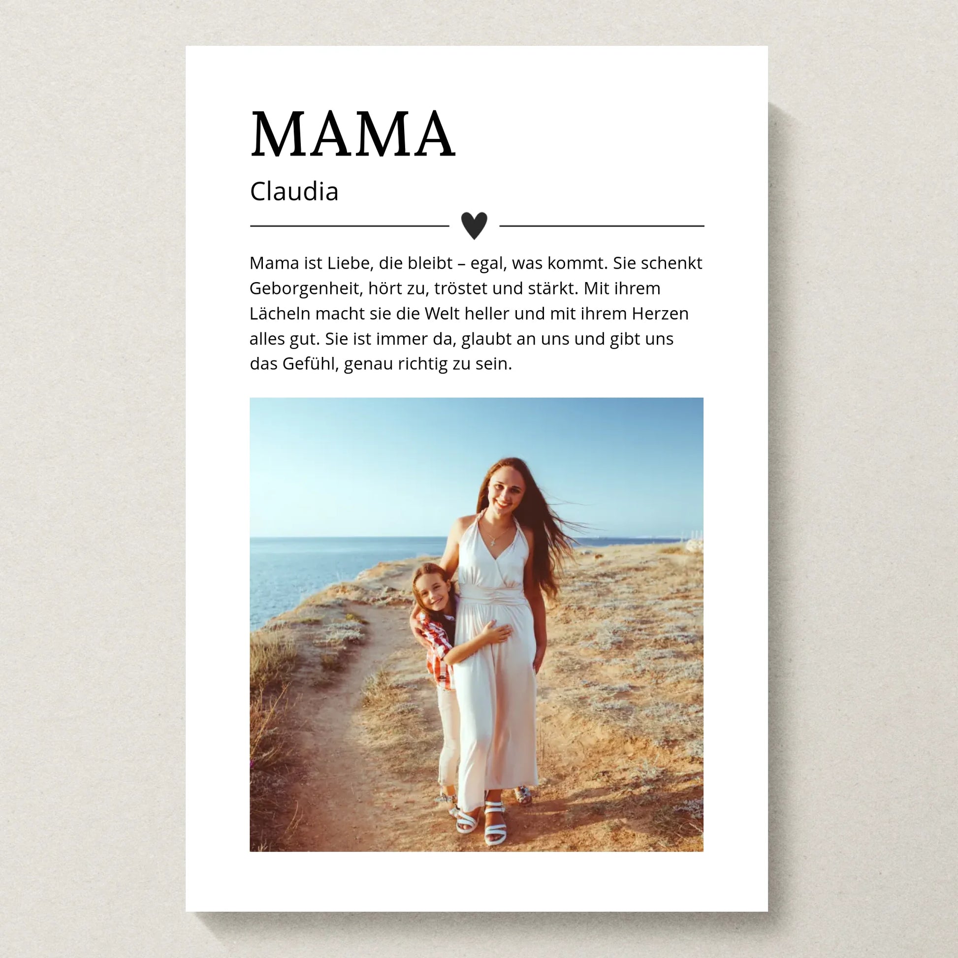 Poster 20x30 beiger Hintergrund