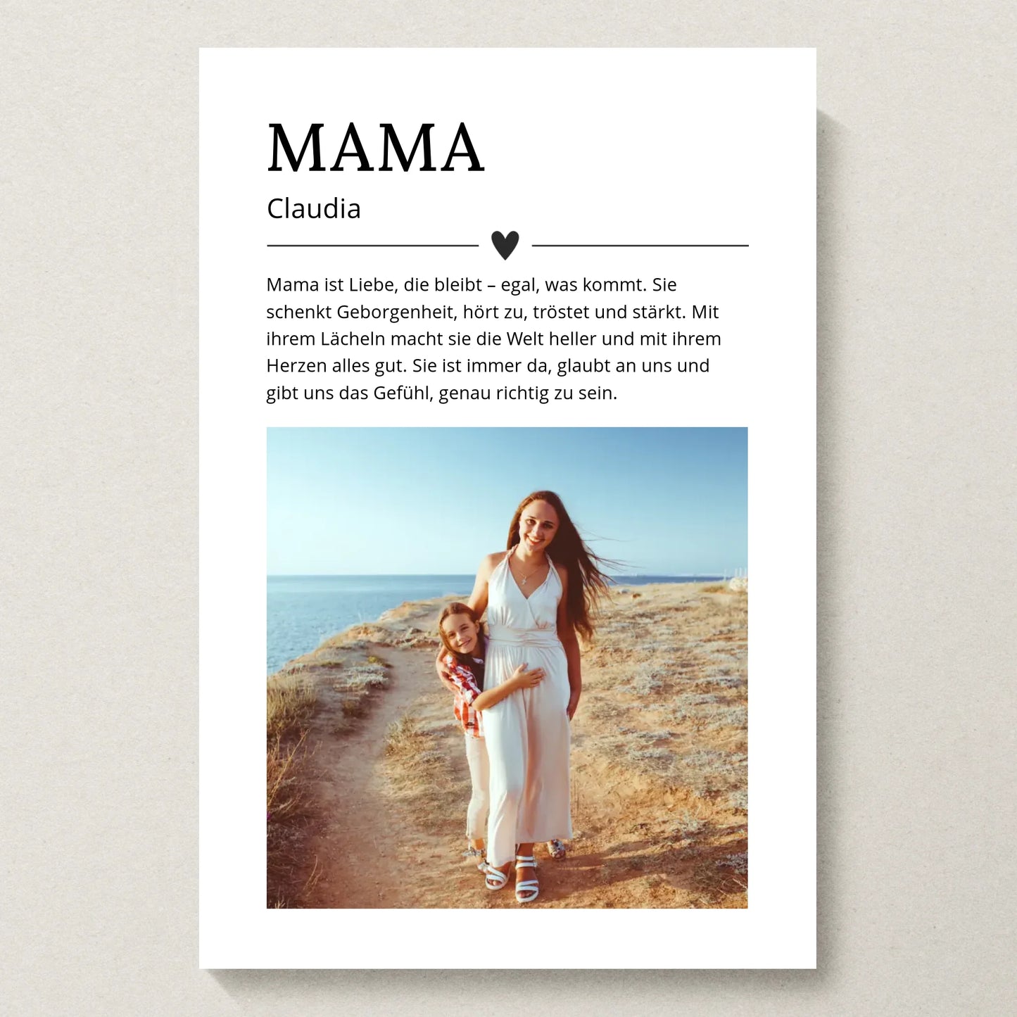 Poster 20x30 beiger Hintergrund