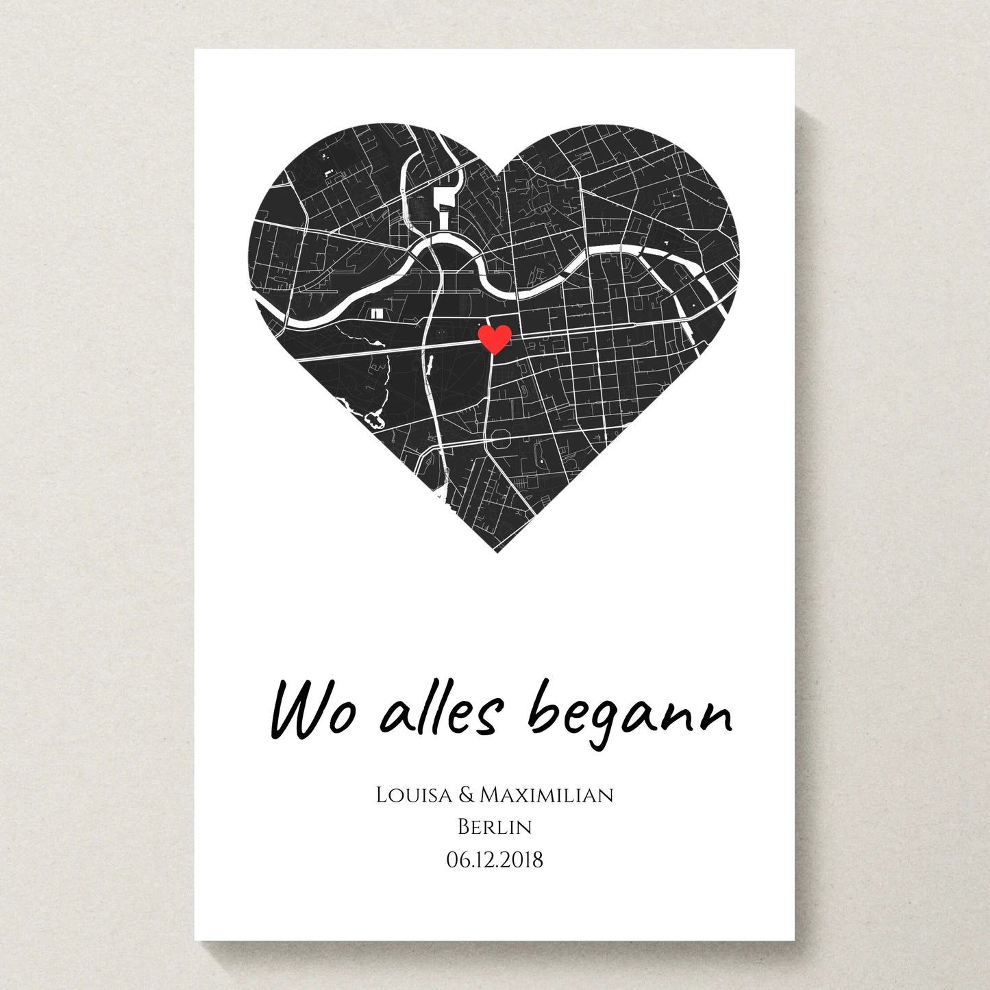 Poster 20x30 beiger Hintergrund