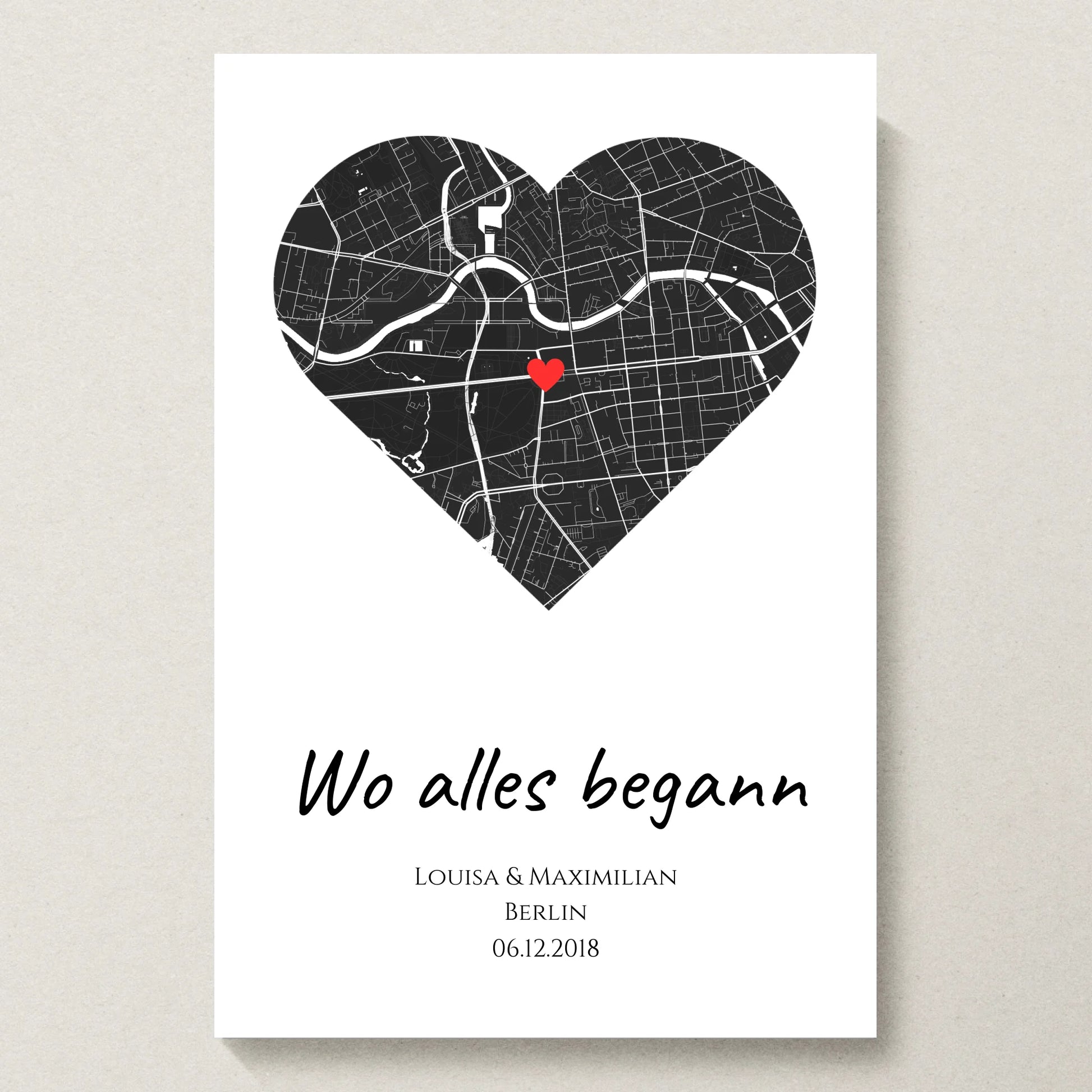 Poster 20x30 beiger Hintergrund