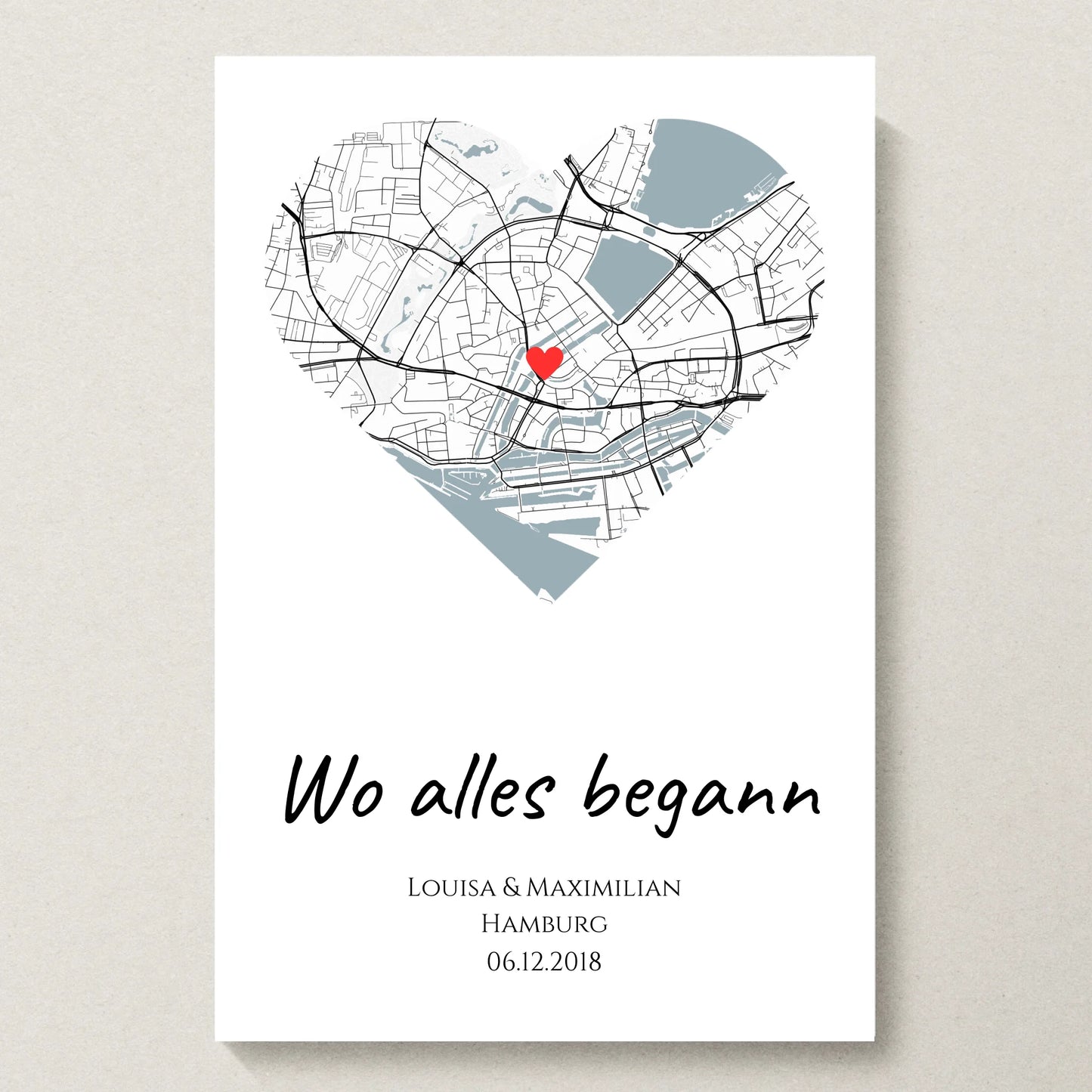 Poster 20x30 beiger Hintergrund