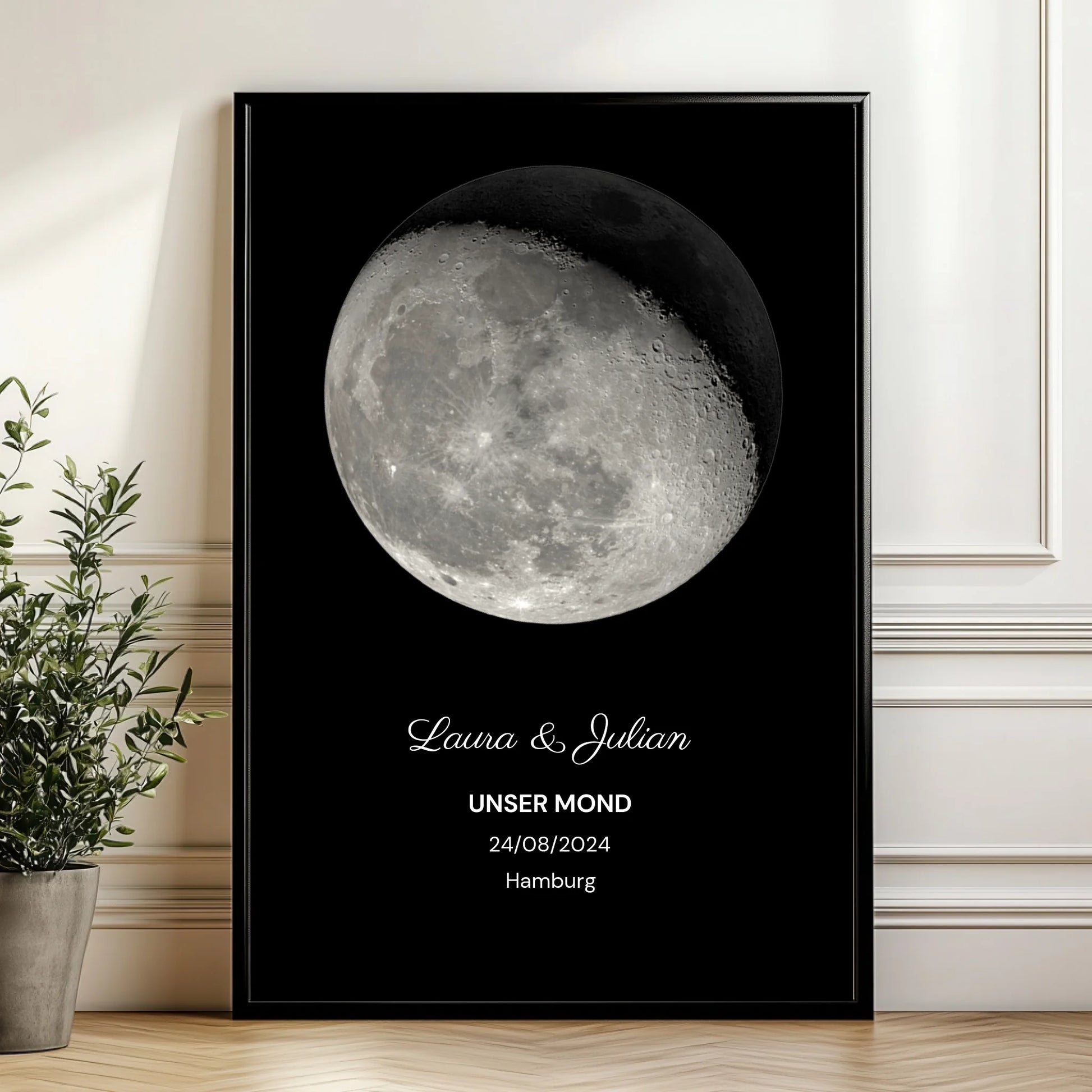 Mockup Poster Wand Pflanze