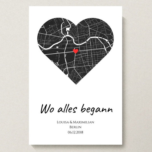Poster 20x30 beiger Hintergrund