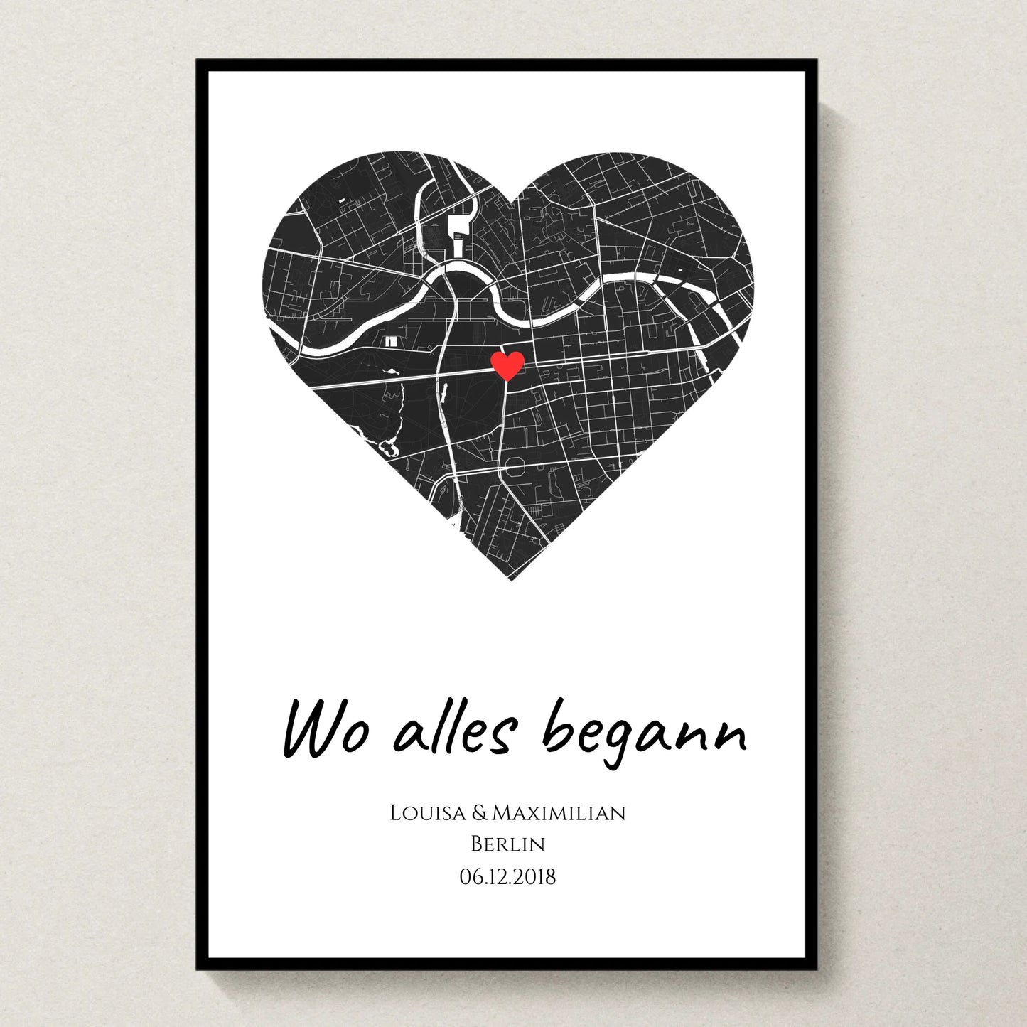Poster 20x30 Schwarzer Rahmen