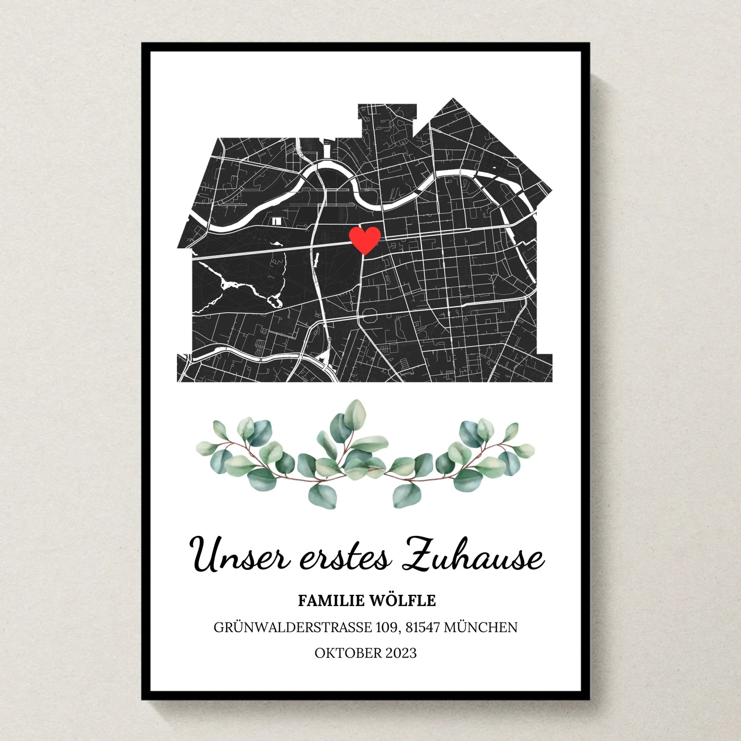 Poster 20x30 Schwarzer Rahmen