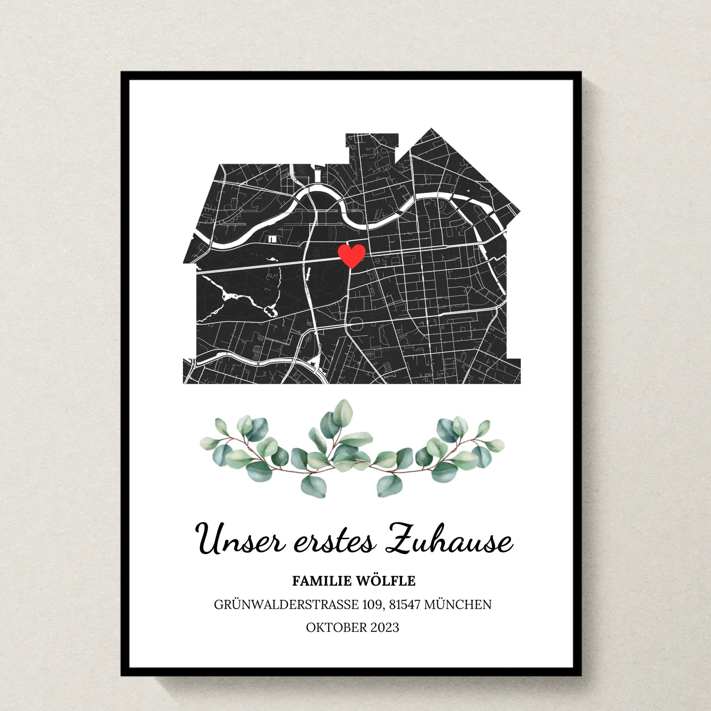 Poster 30x40 schwarzer Rahmen