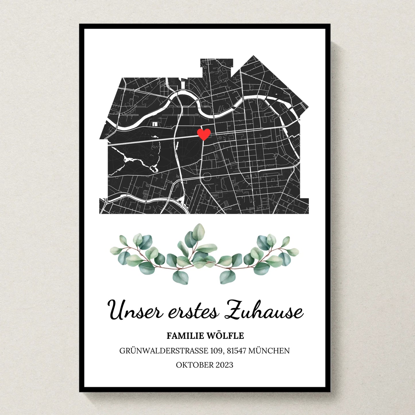Poster 20x30 Schwarzer Rahmen