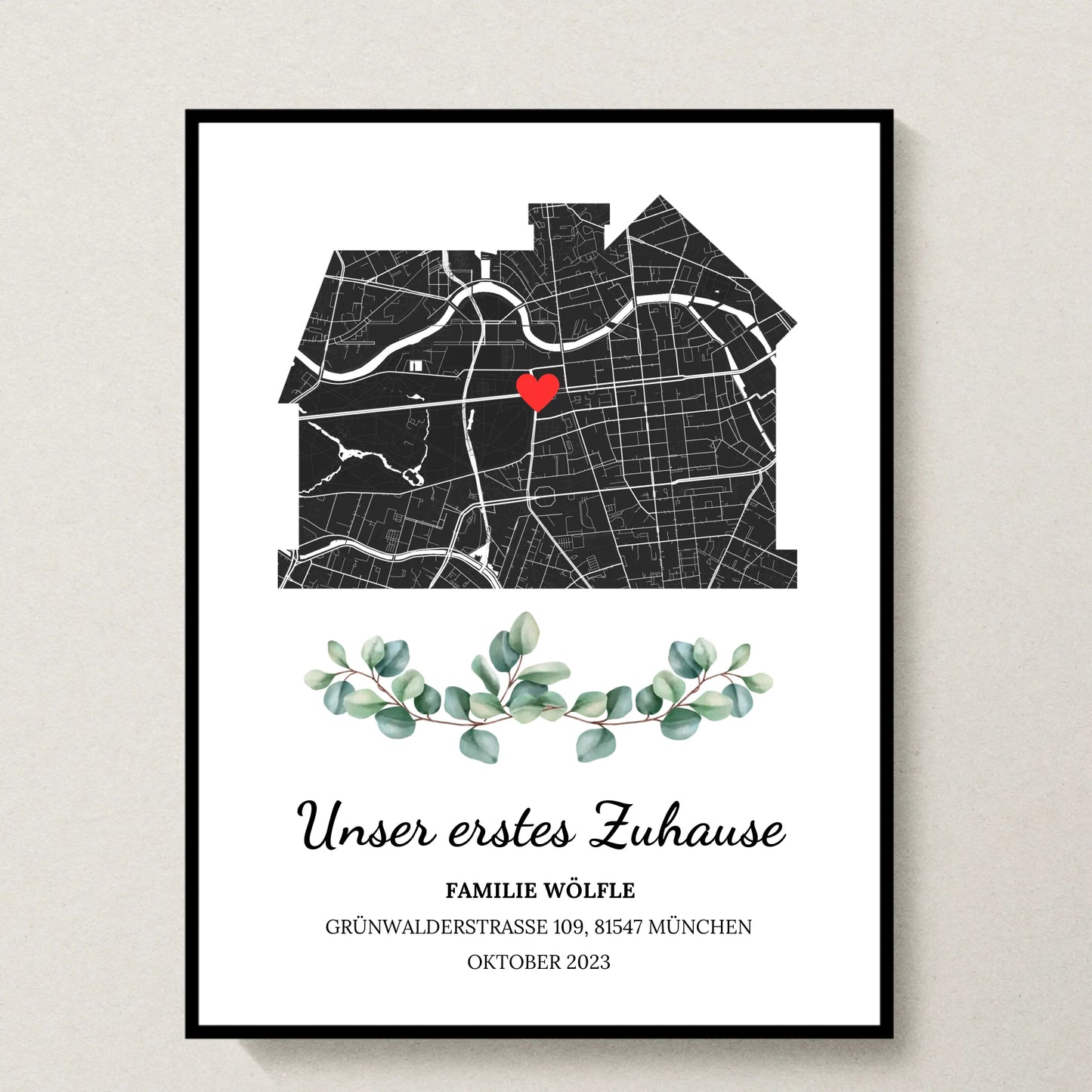 Poster 30x40 schwarzer Rahmen