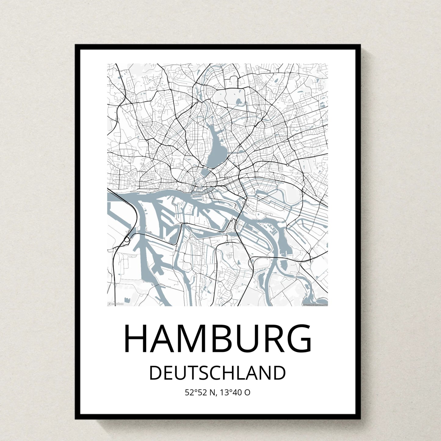 Poster 30x40 schwarzer Rahmen