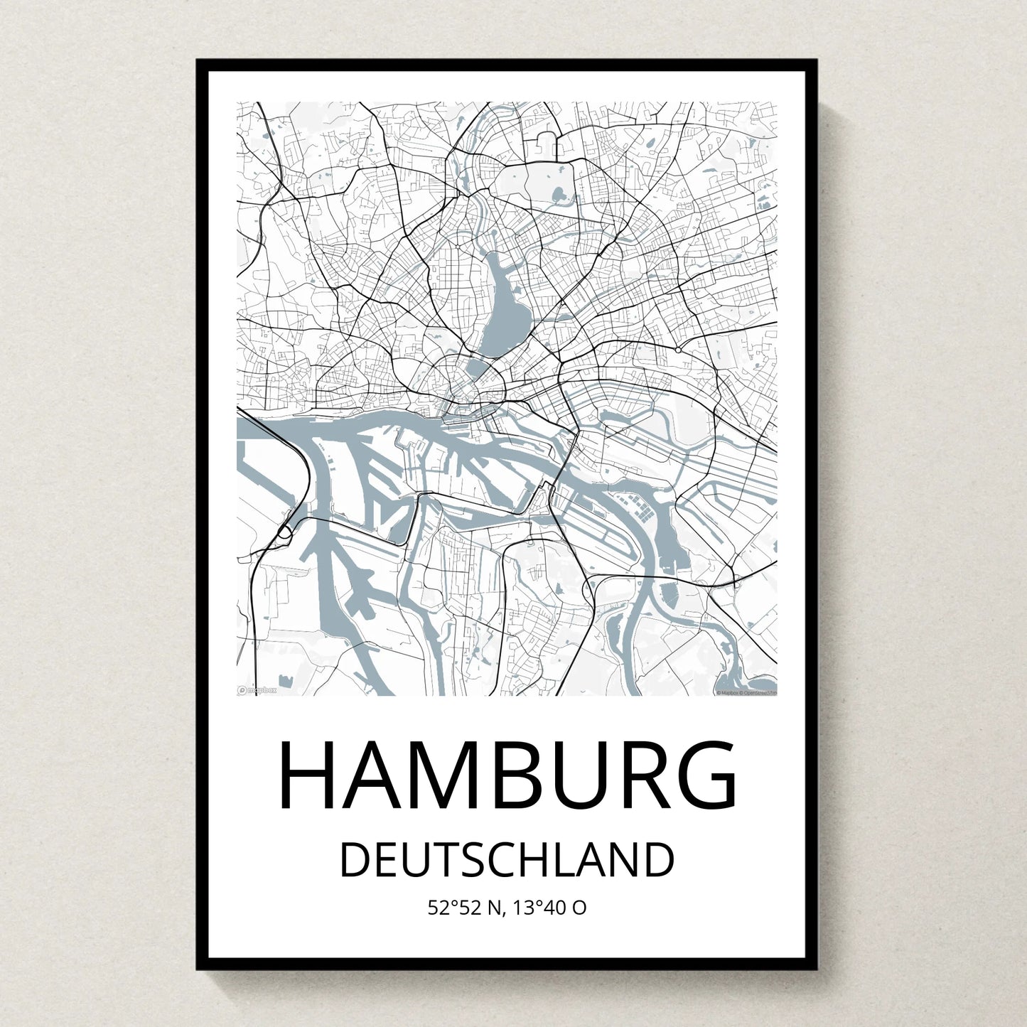 Poster 20x30 Schwarzer Rahmen