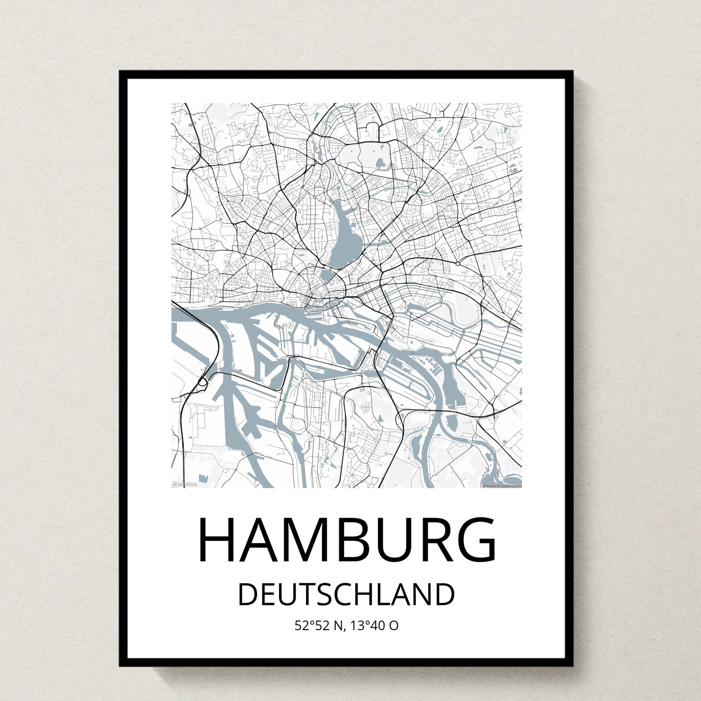 Poster 30x40 schwarzer Rahmen