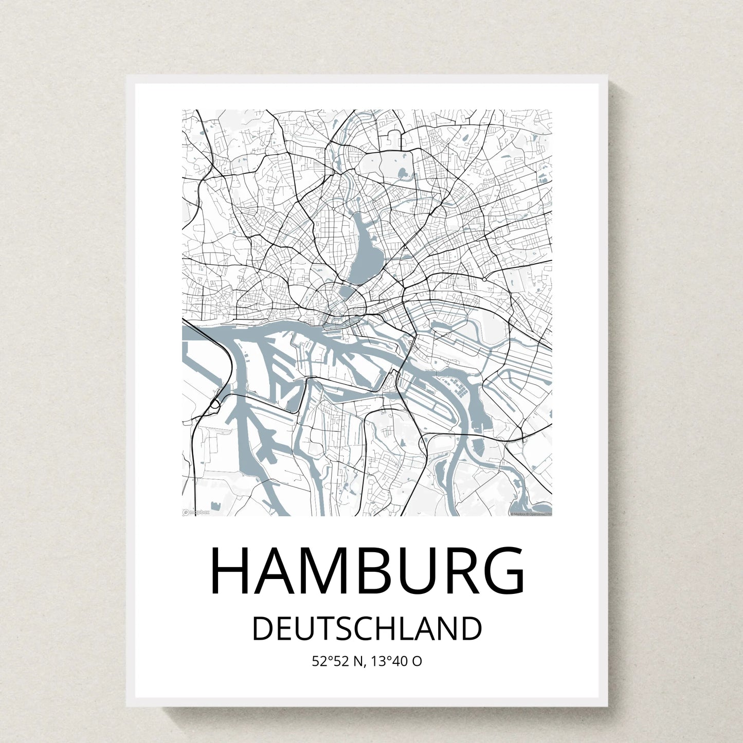 Poster 30x40 weißer Rahmen