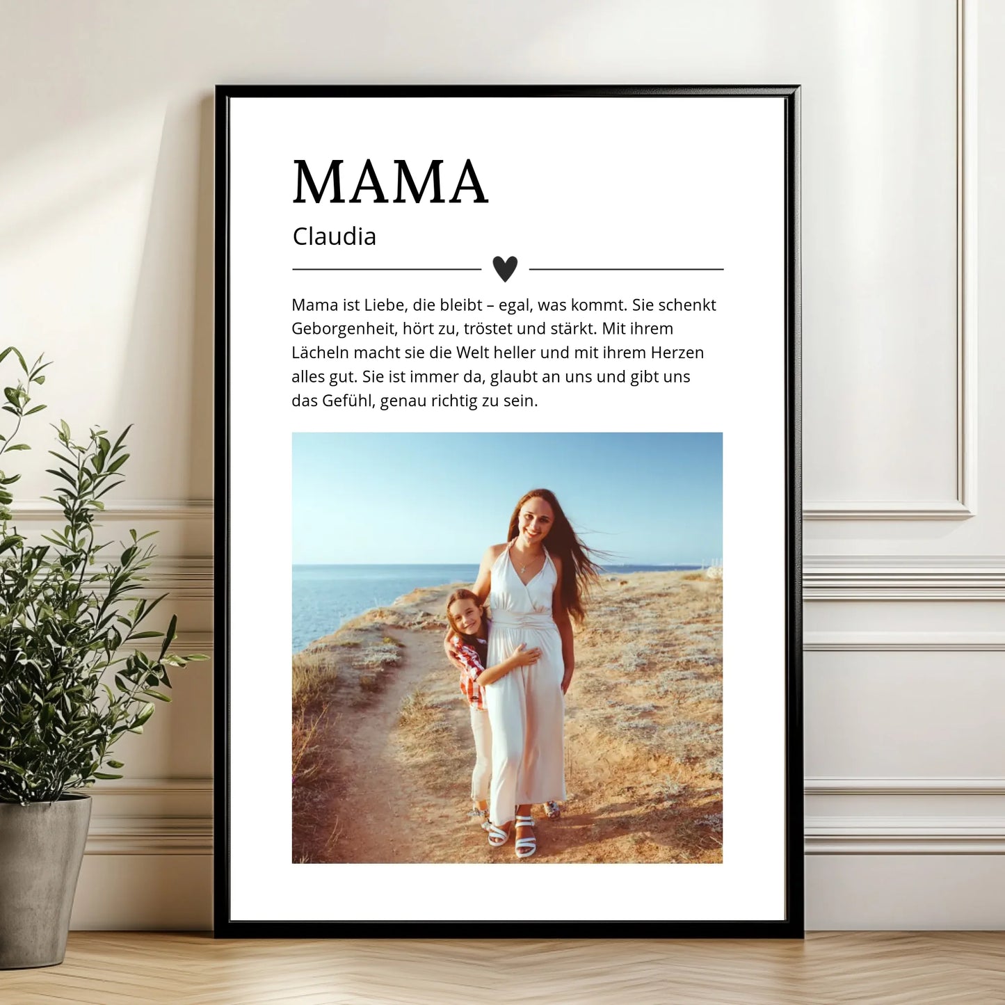Mockup Poster Wand Pflanze