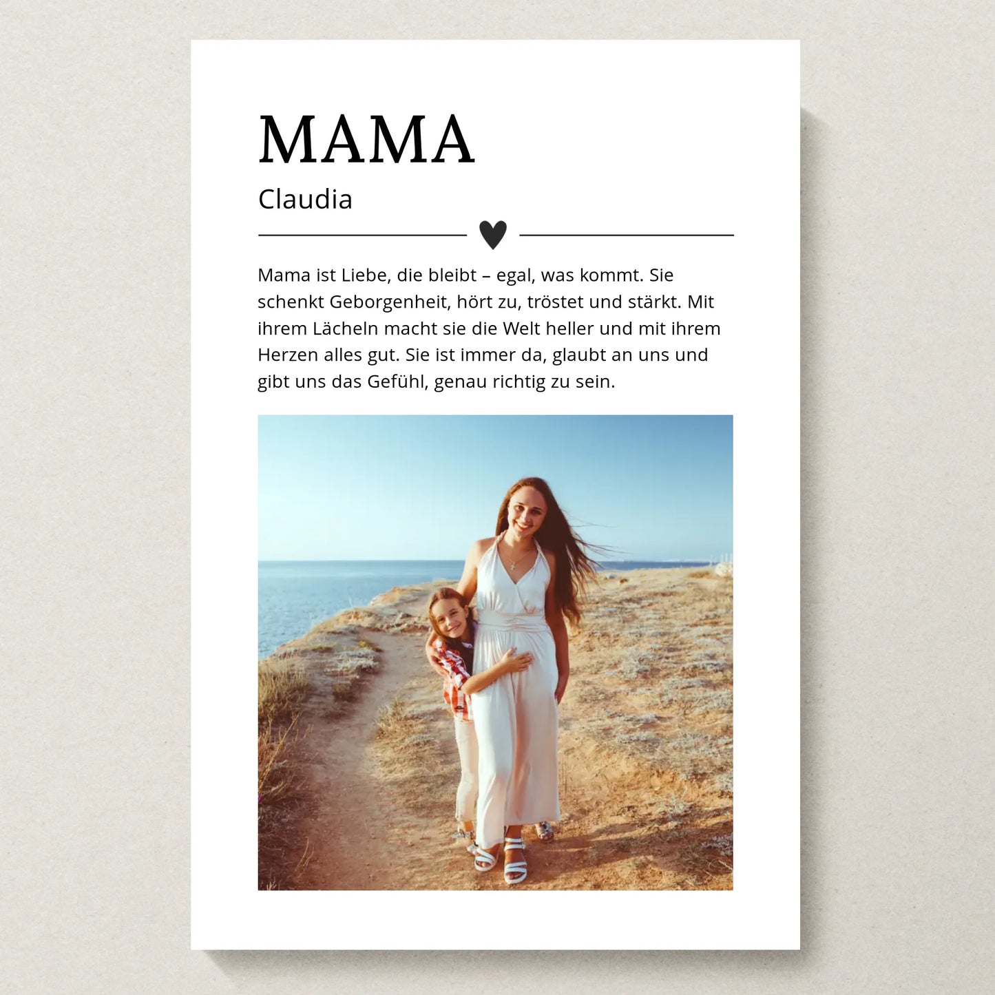 Poster 20x30 beiger Hintergrund