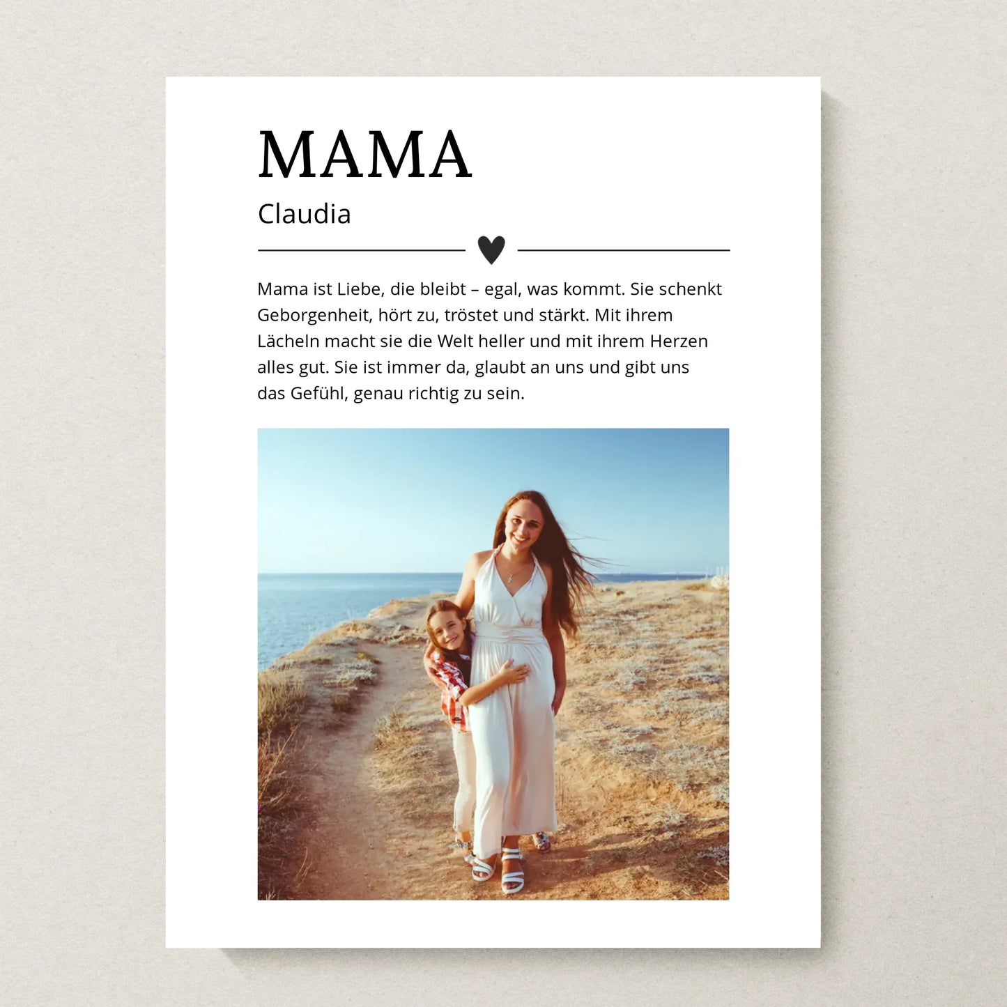 Poster 30x40 beiger Hintergrund