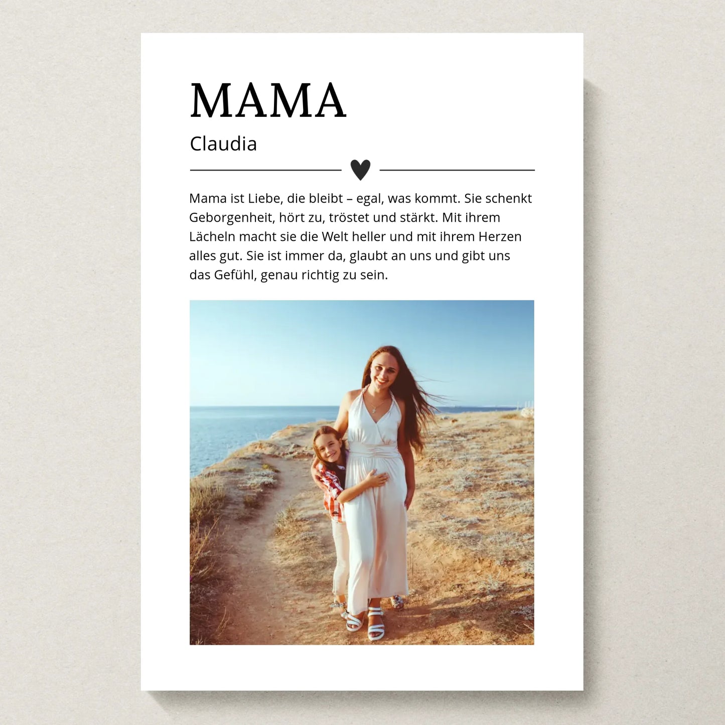 Poster 20x30 beiger Hintergrund