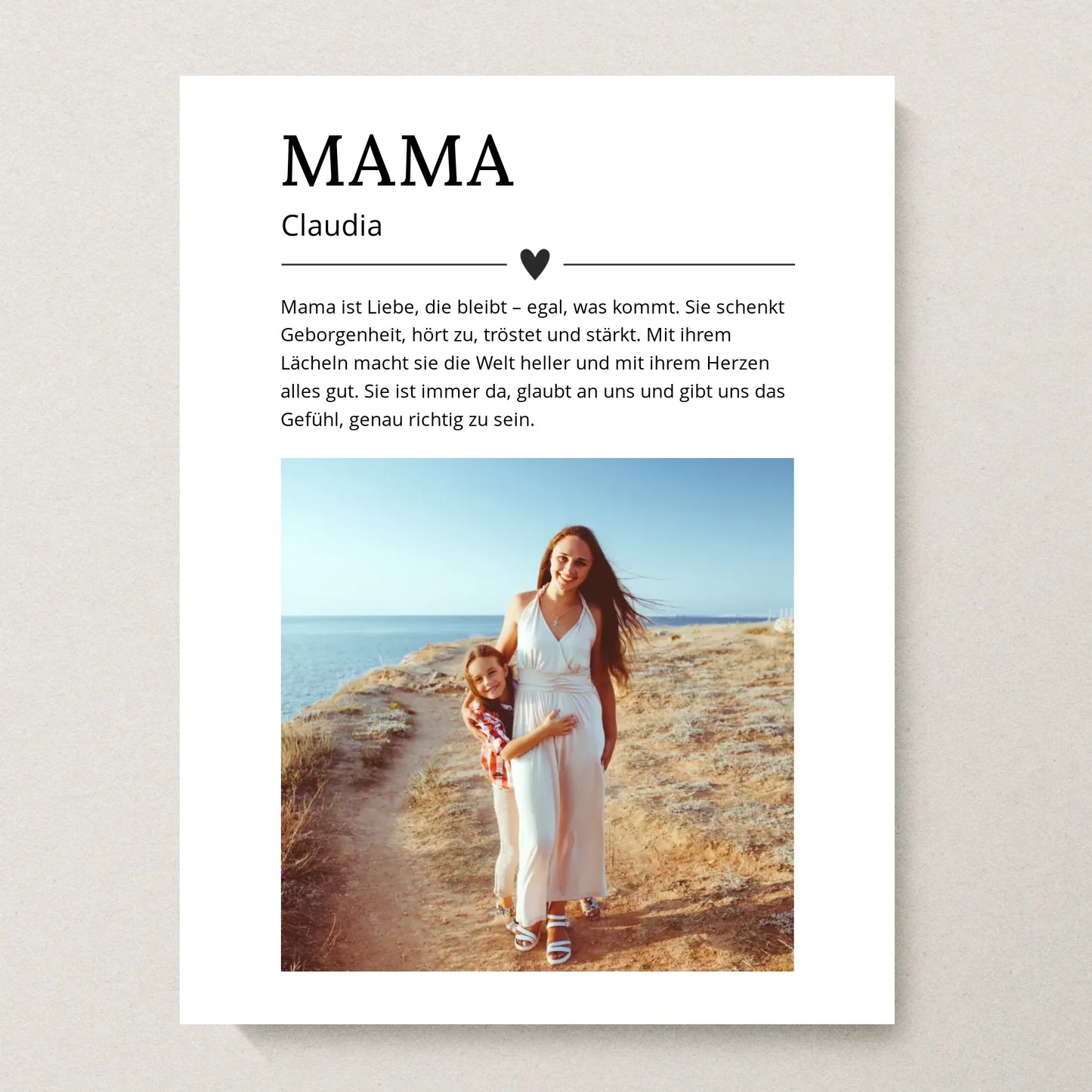 Poster 30x40 beiger Hintergrund