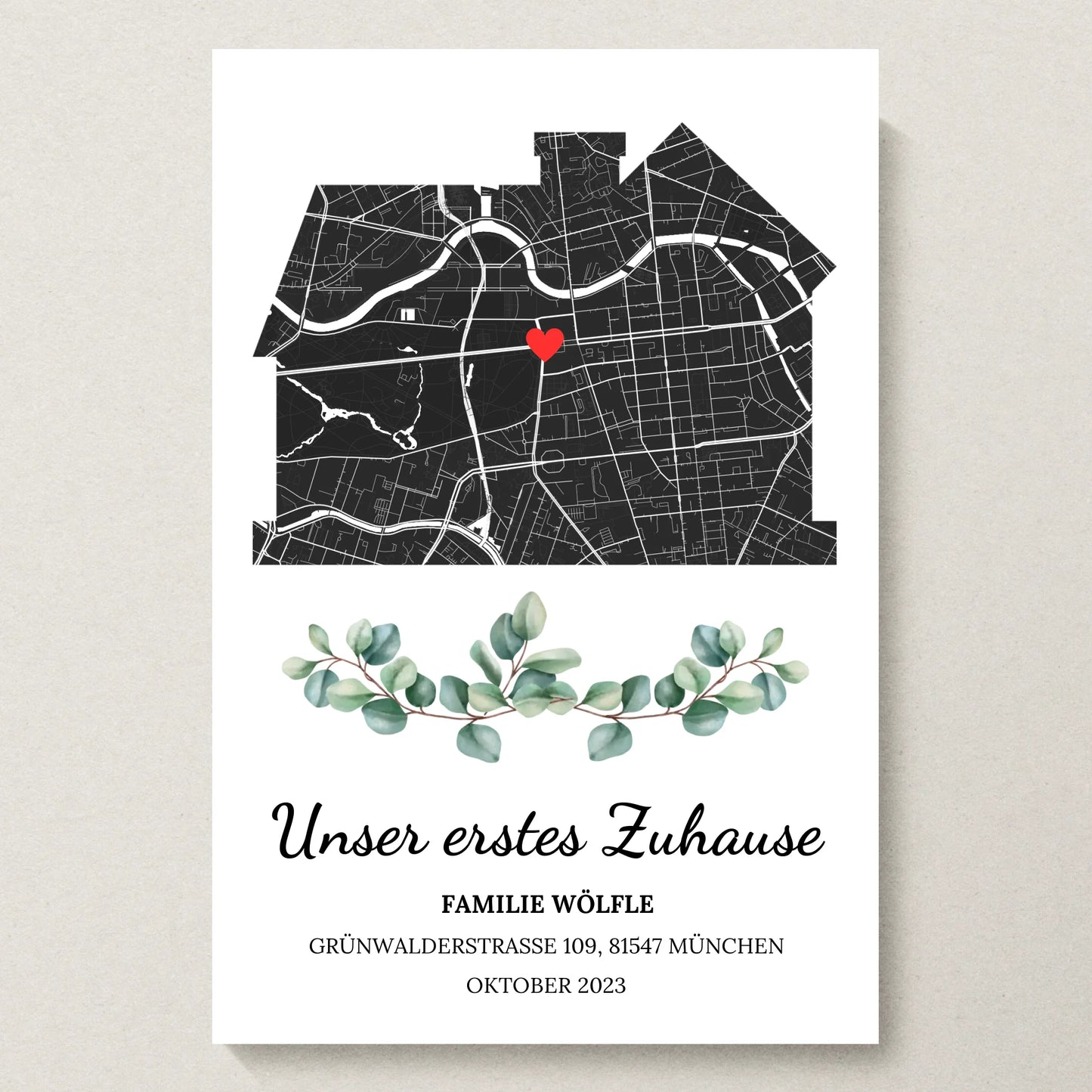 Poster 20x30 beiger Hintergrund