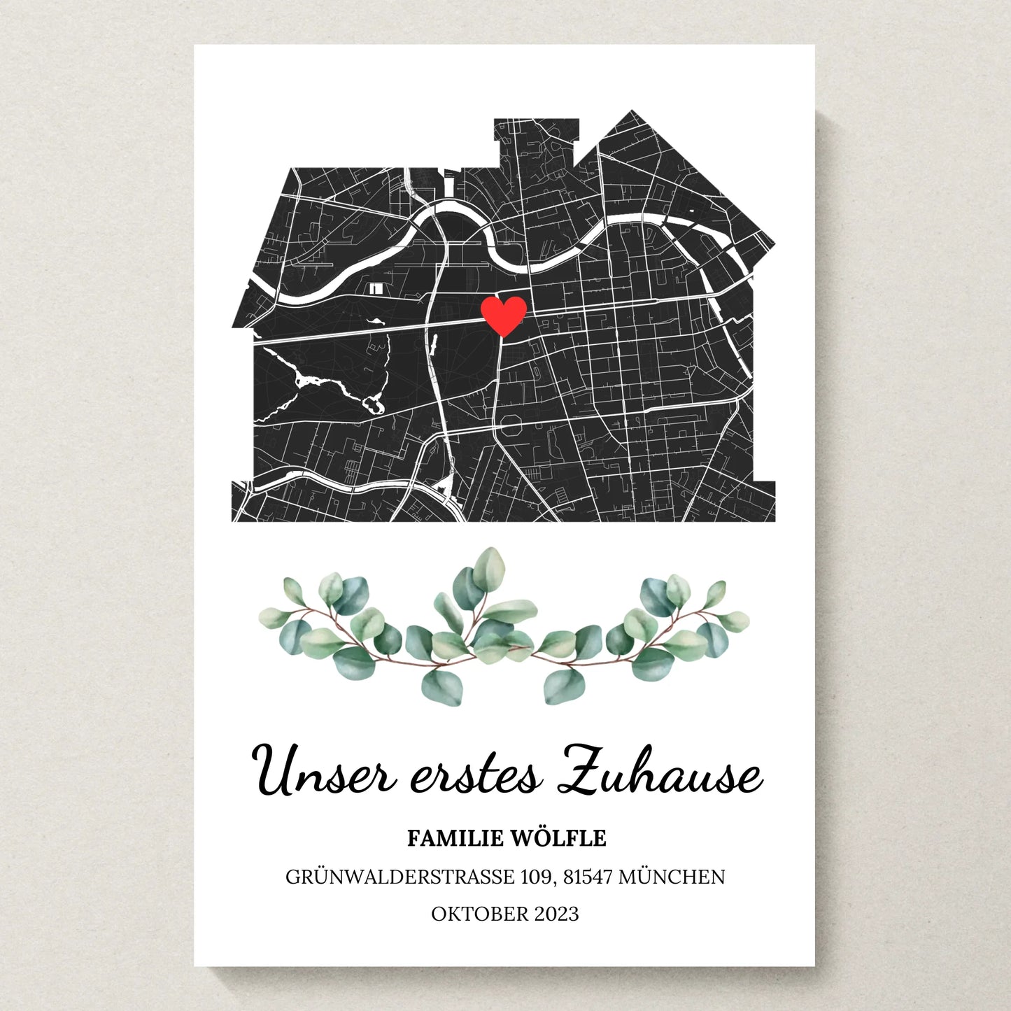 Poster 20x30 beiger Hintergrund