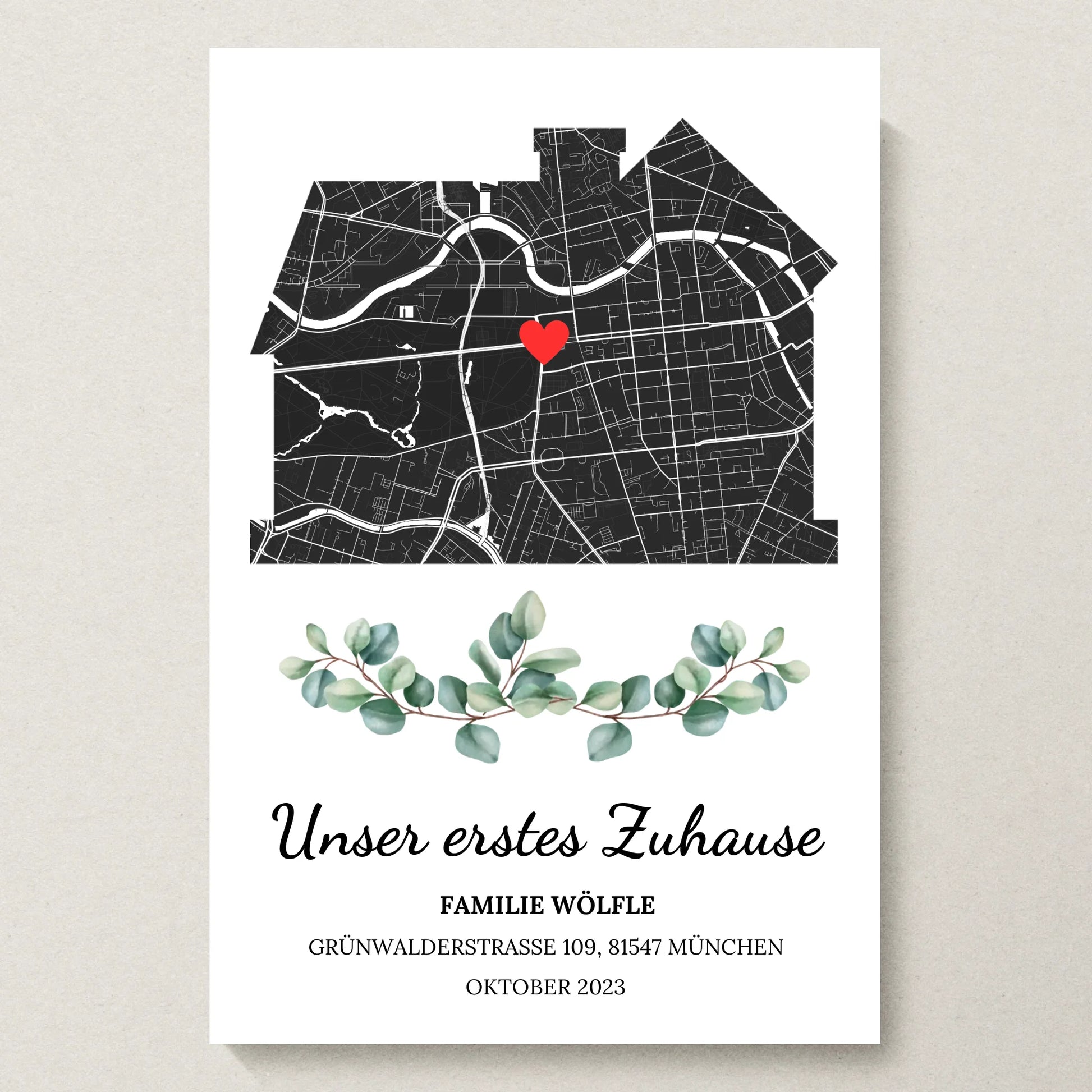 Poster 20x30 beiger Hintergrund
