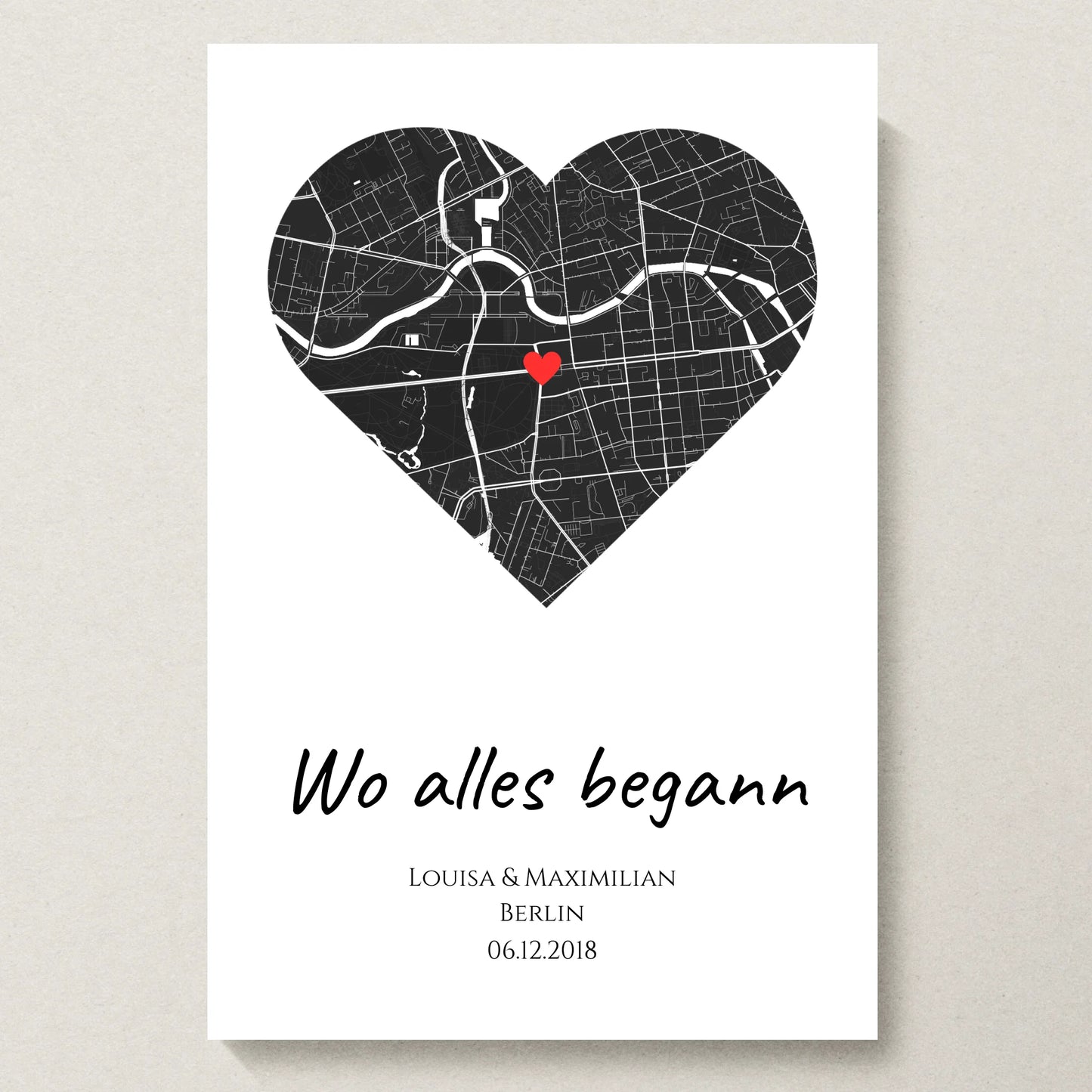 Poster 20x30 beiger Hintergrund