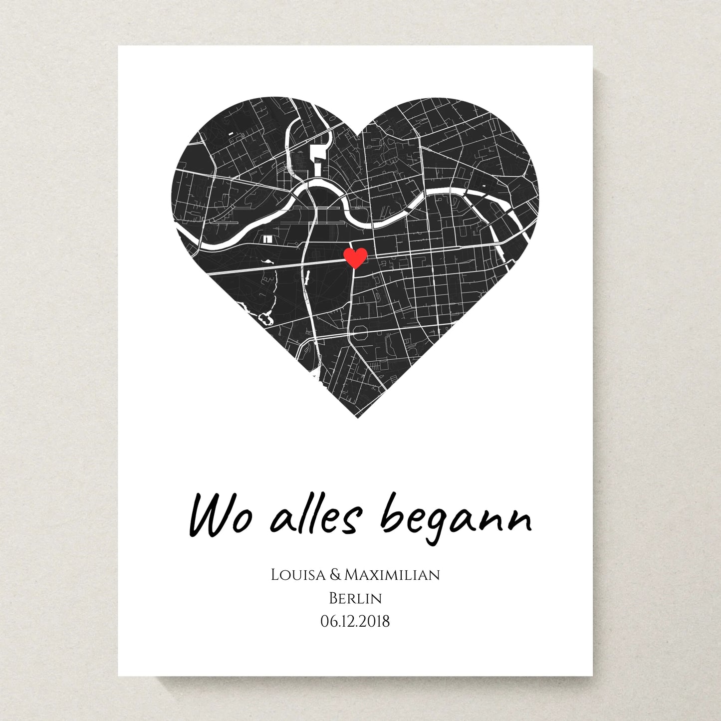 Poster 30x40 beiger Hintergrund