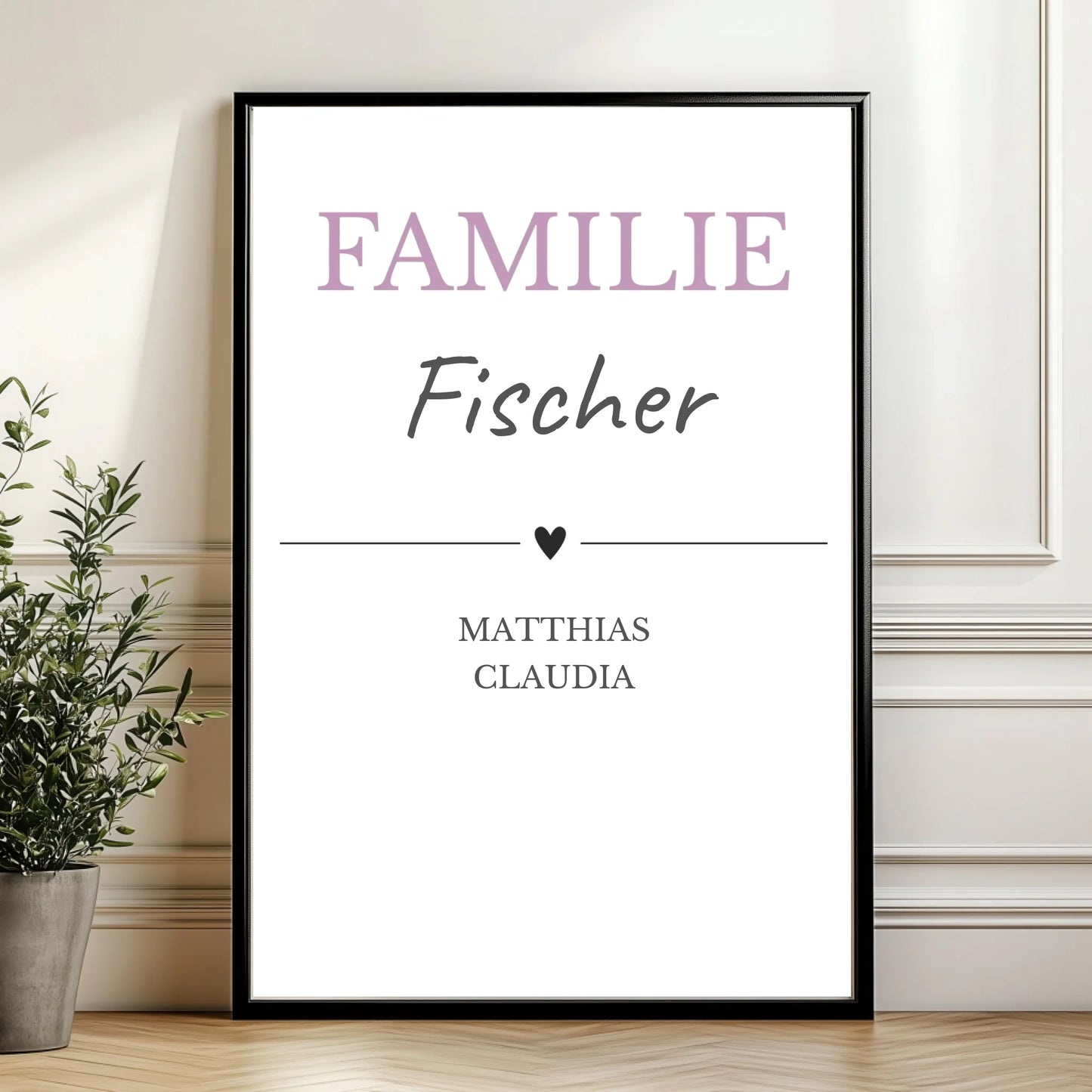 Mockup Poster Wand Pflanze
