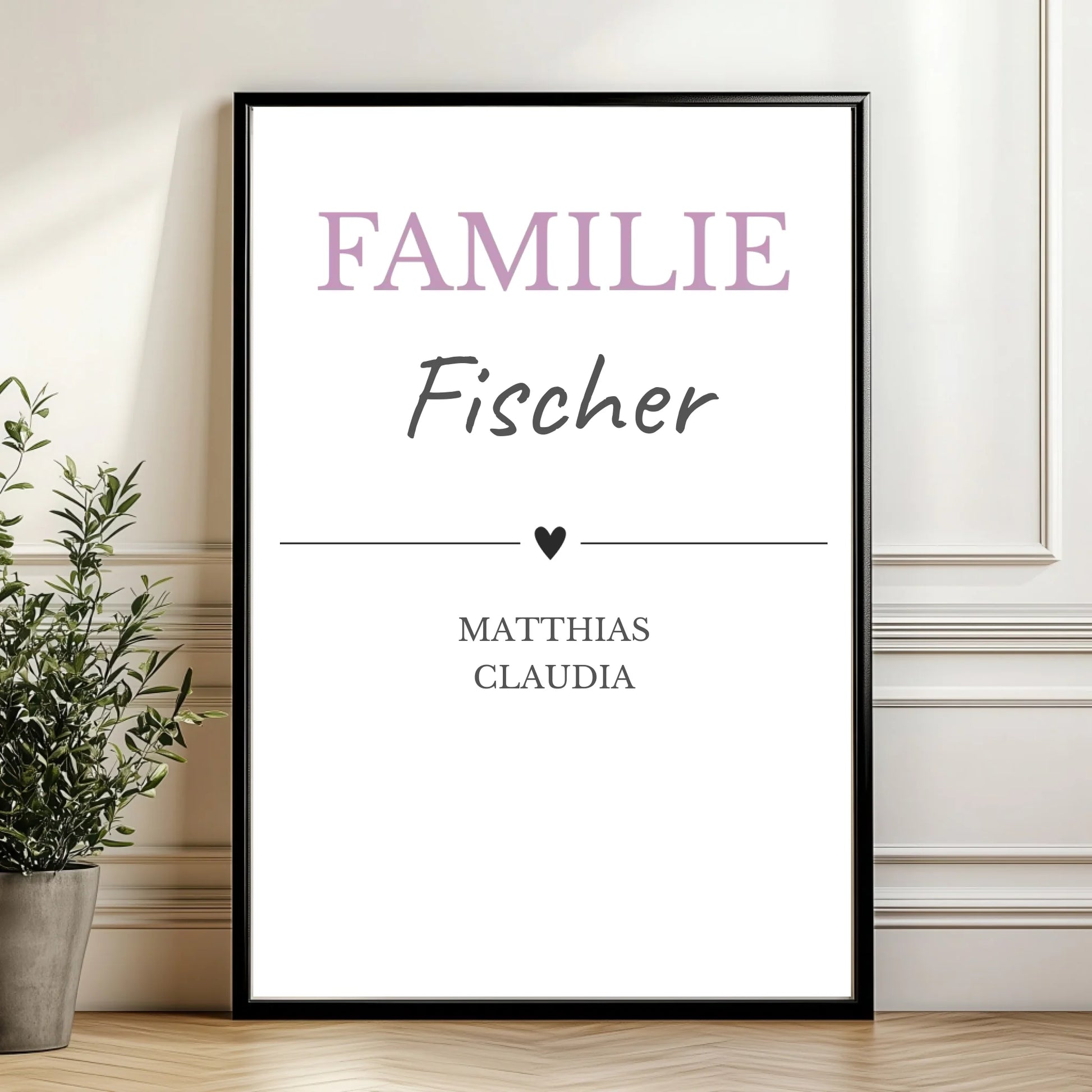 Mockup Poster Wand Pflanze