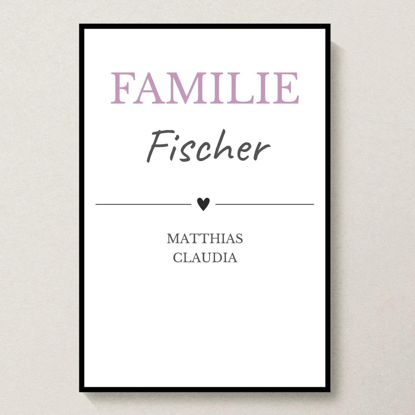 Poster 20x30 Schwarzer Rahmen