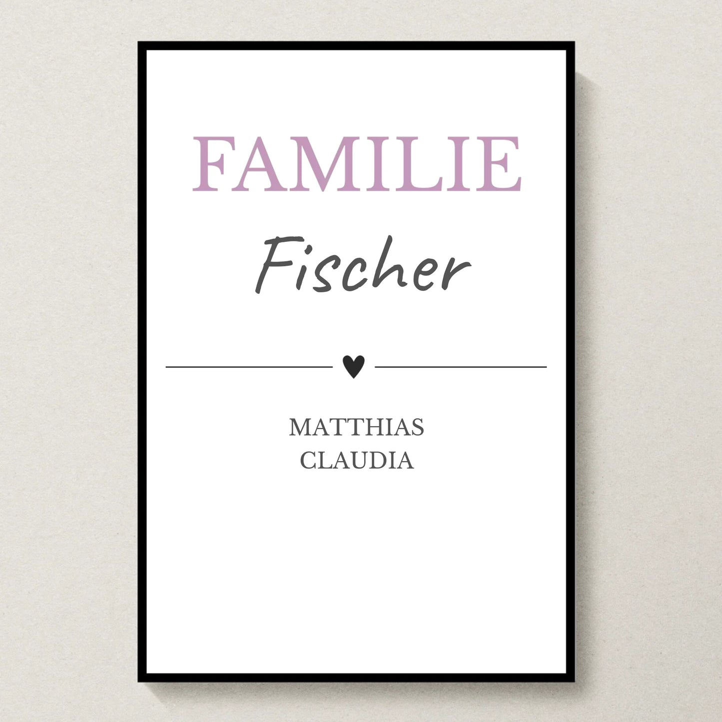 Poster 20x30 Schwarzer Rahmen