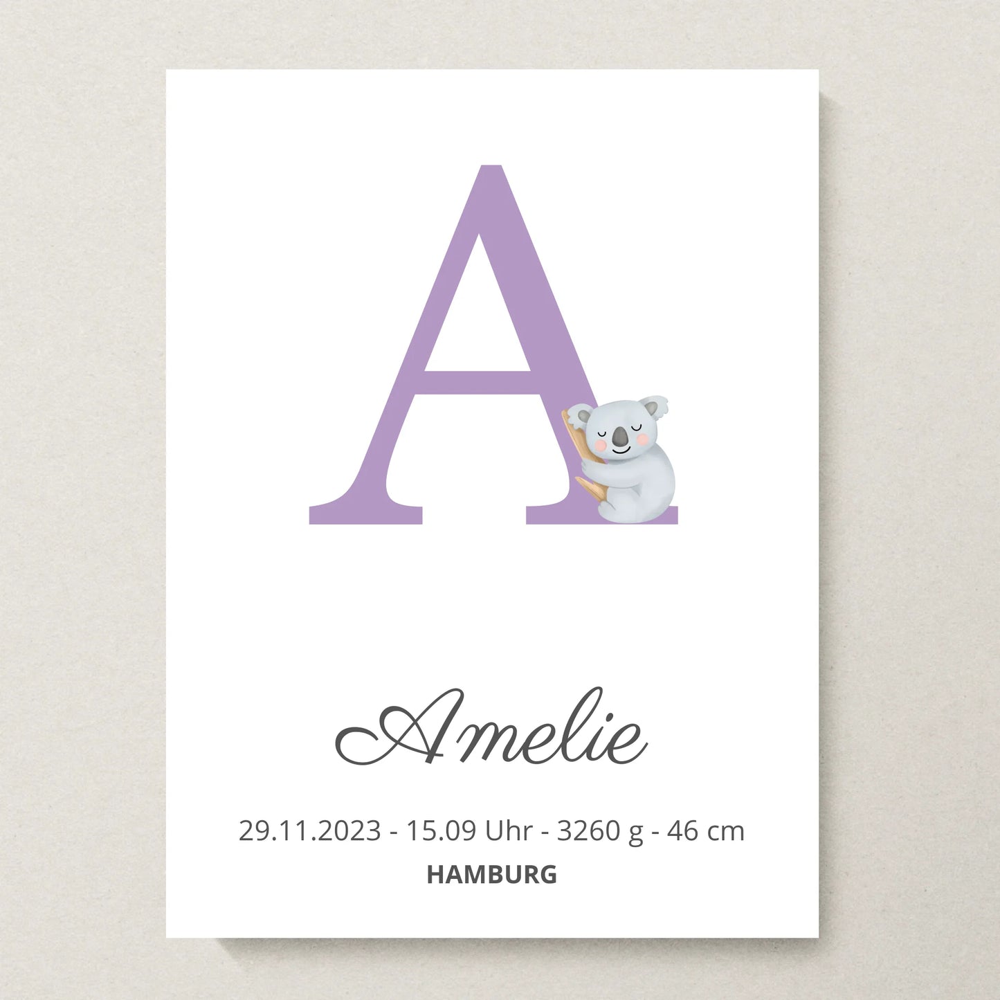 Poster 30x40 beiger Hintergrund