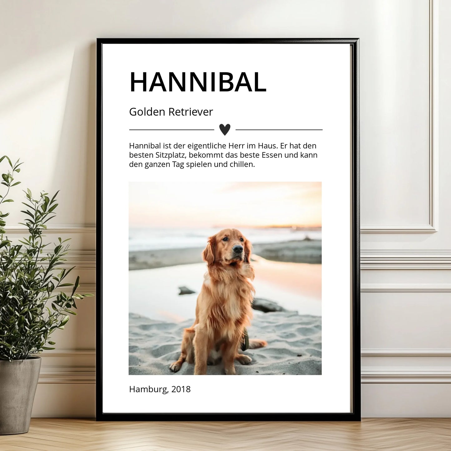 Mockup Poster Wand Pflanze