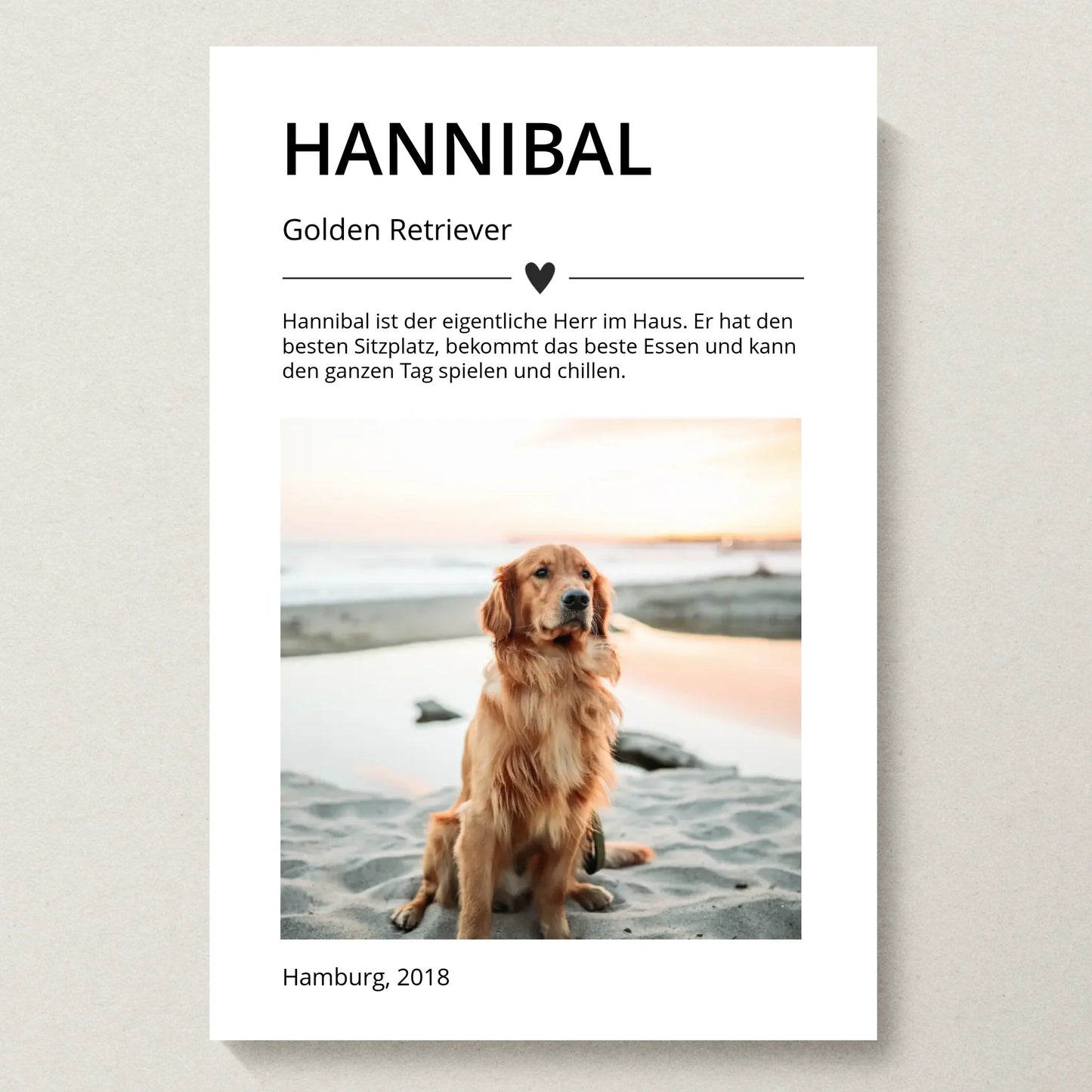 Poster 20x30 beiger Hintergrund