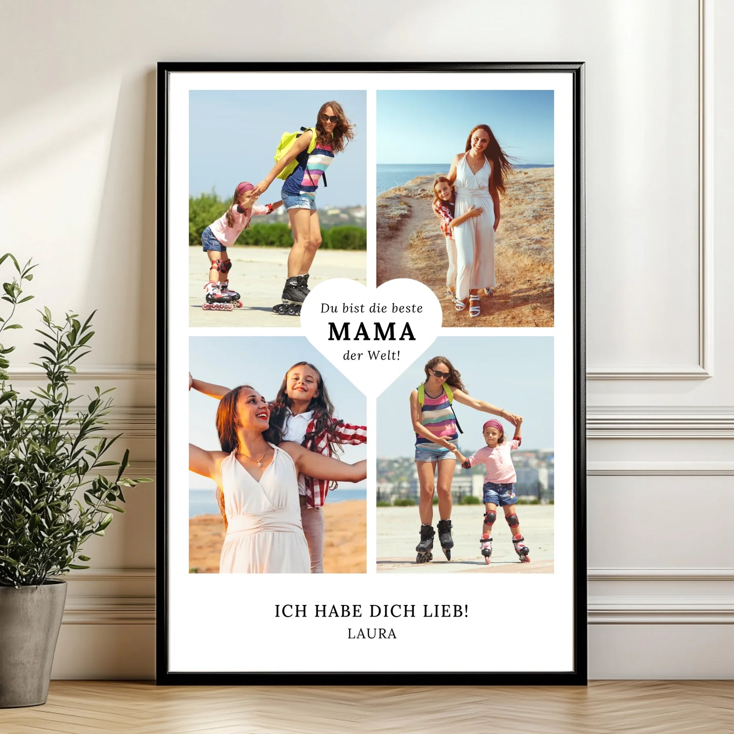 Mockup Poster Wand Pflanze