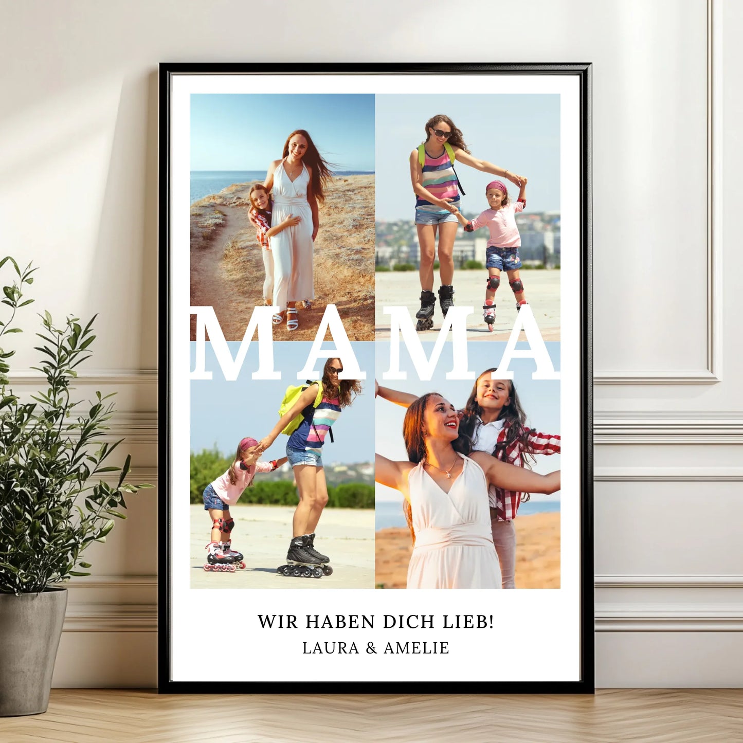 Mockup Poster Wand Pflanze